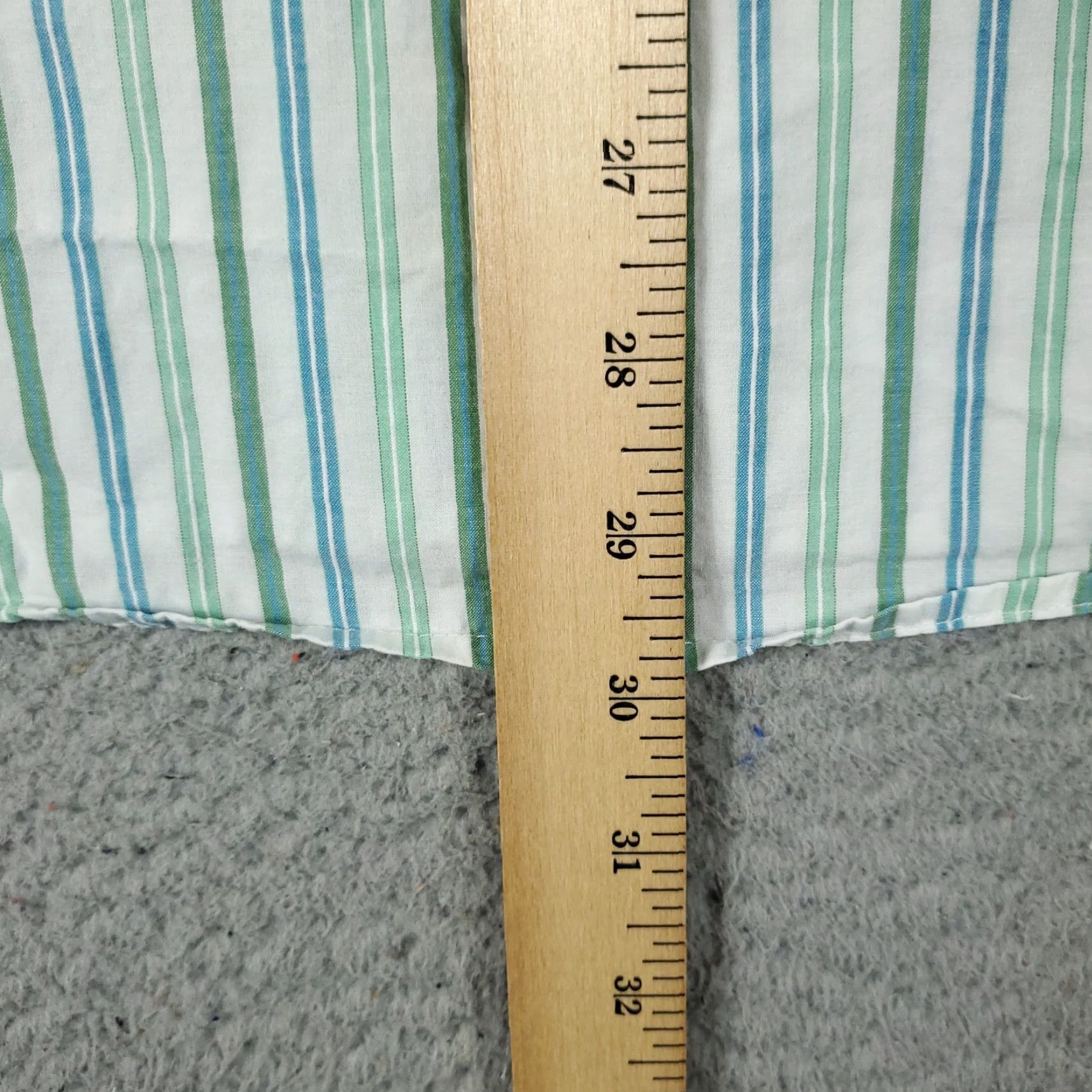 American Eagle Outfitters American Eagle Outfitters Shirt Mens Medium Green Blue Striped Collared Button-Up Long Sleeve Regular Fit Casual Business Formal Vintage No Size US M / EU 48-50 / 2 - 6 Thumbnail