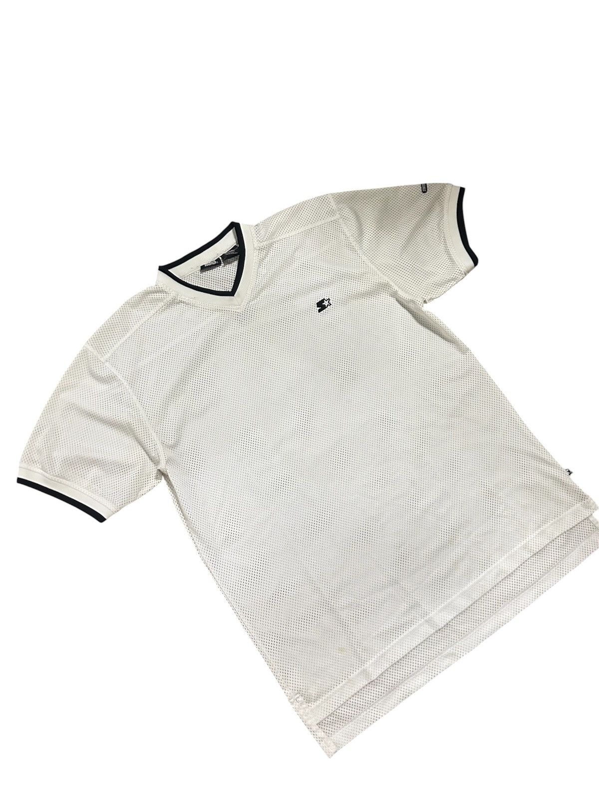 Starter Vintage Starter Hip-Hop Mesh V-Neck Jersey Shirt Size US L / EU 52-54 / 3 - 2 Thumbnail