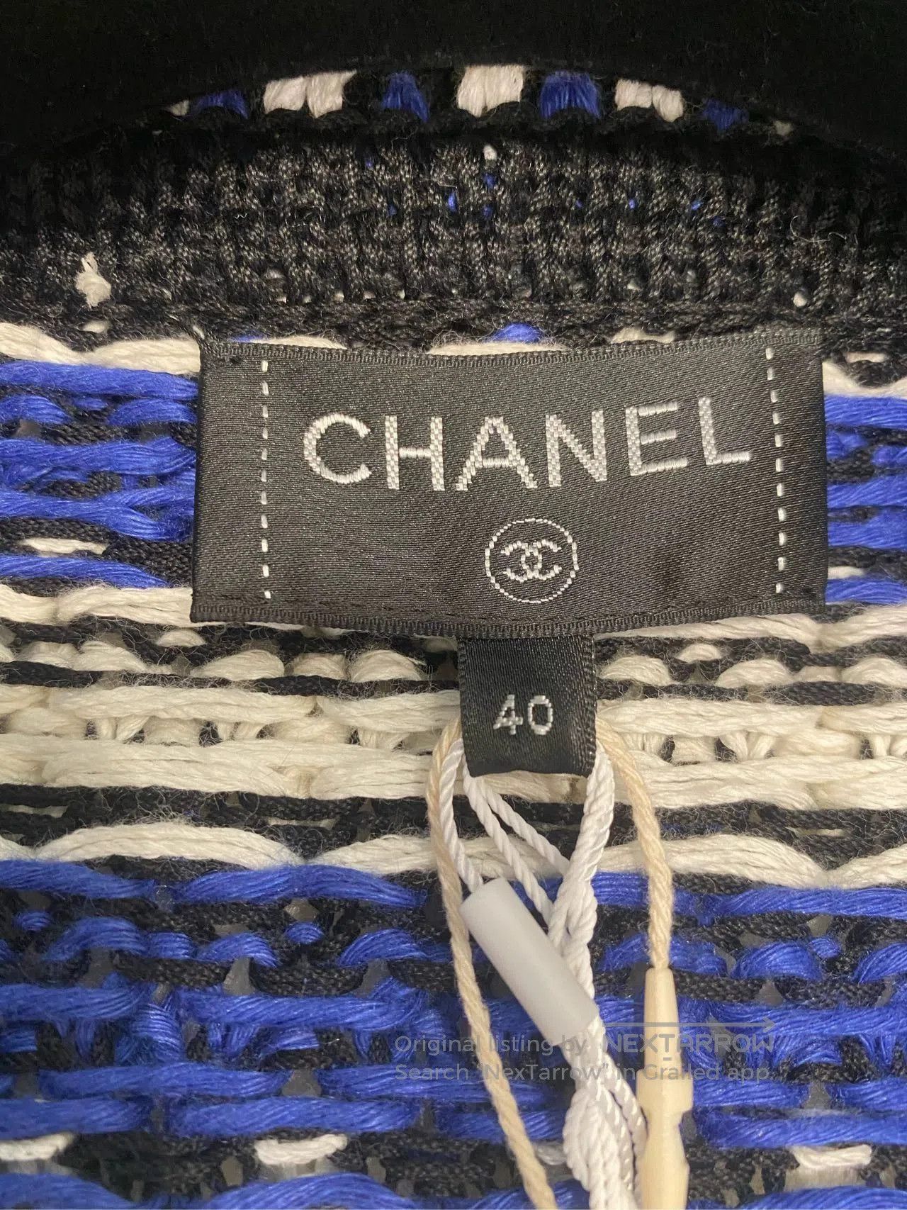 Chanel Chanel 21C Striped Knit Cardigan. Size US XL / EU 56 / 4 - 3 Thumbnail
