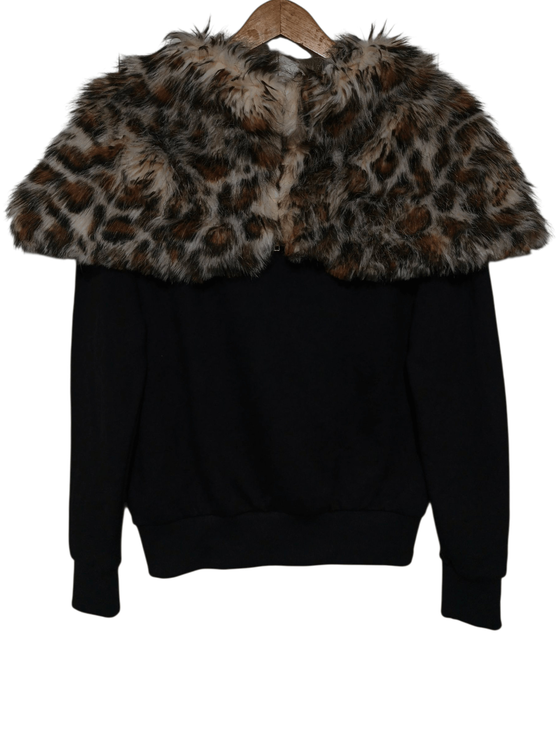 Japanese Brand Zip Hoodie Fur Leopard Size M / US 6-8 / IT 42-44 - 4 Thumbnail