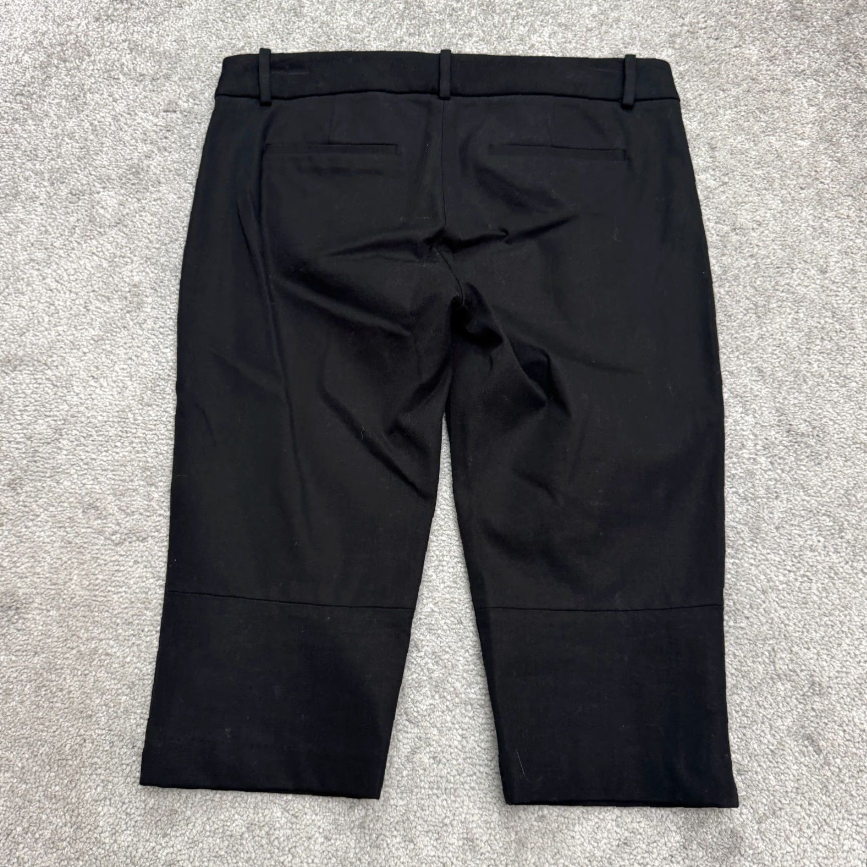 Vintage Stella Carakasi Capri Pants Women 6 Black Cotton Stretch NWT Sample Vintage No Size 28" / US 6 / IT 42 - 2 Thumbnail