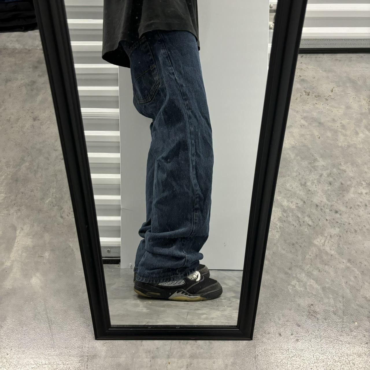 Japanese Brand × Vintage Crazy Vintage Y2K/2000s Grunge Dark Wash Skater Denim Jeans! Size US 34 / EU 50 - 2 Thumbnail