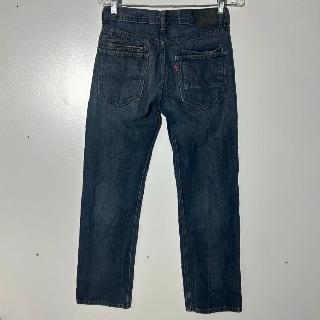 Levi's Levi's 514 Slim Straight Washed Dark Blue Jeans Men 29x29 Size 29 Blue Straight Mens Jeans Size US 29 - 4 Thumbnail