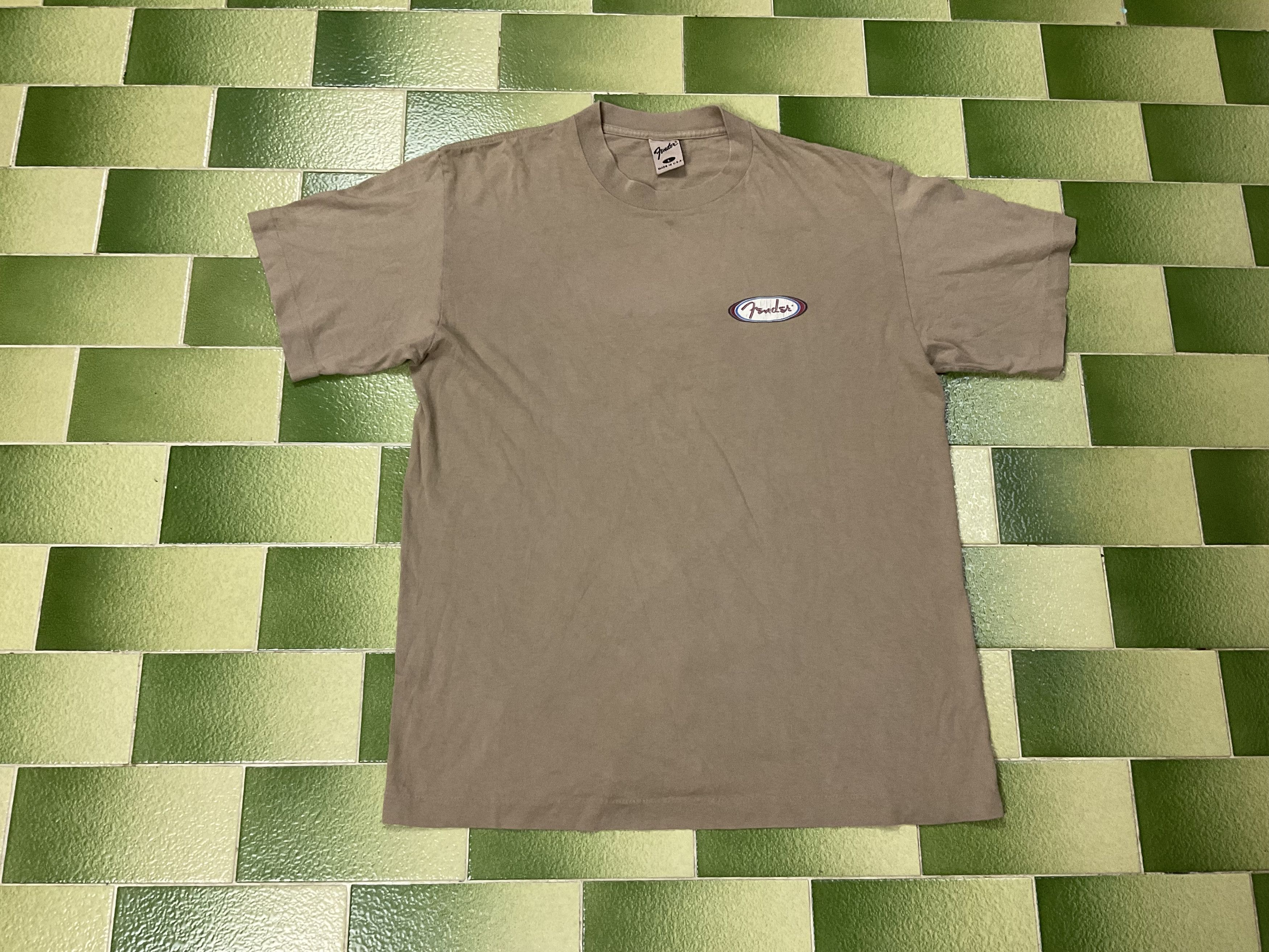 Vintage 90s Fender Guitars Brand T-Shirt Single Stitch