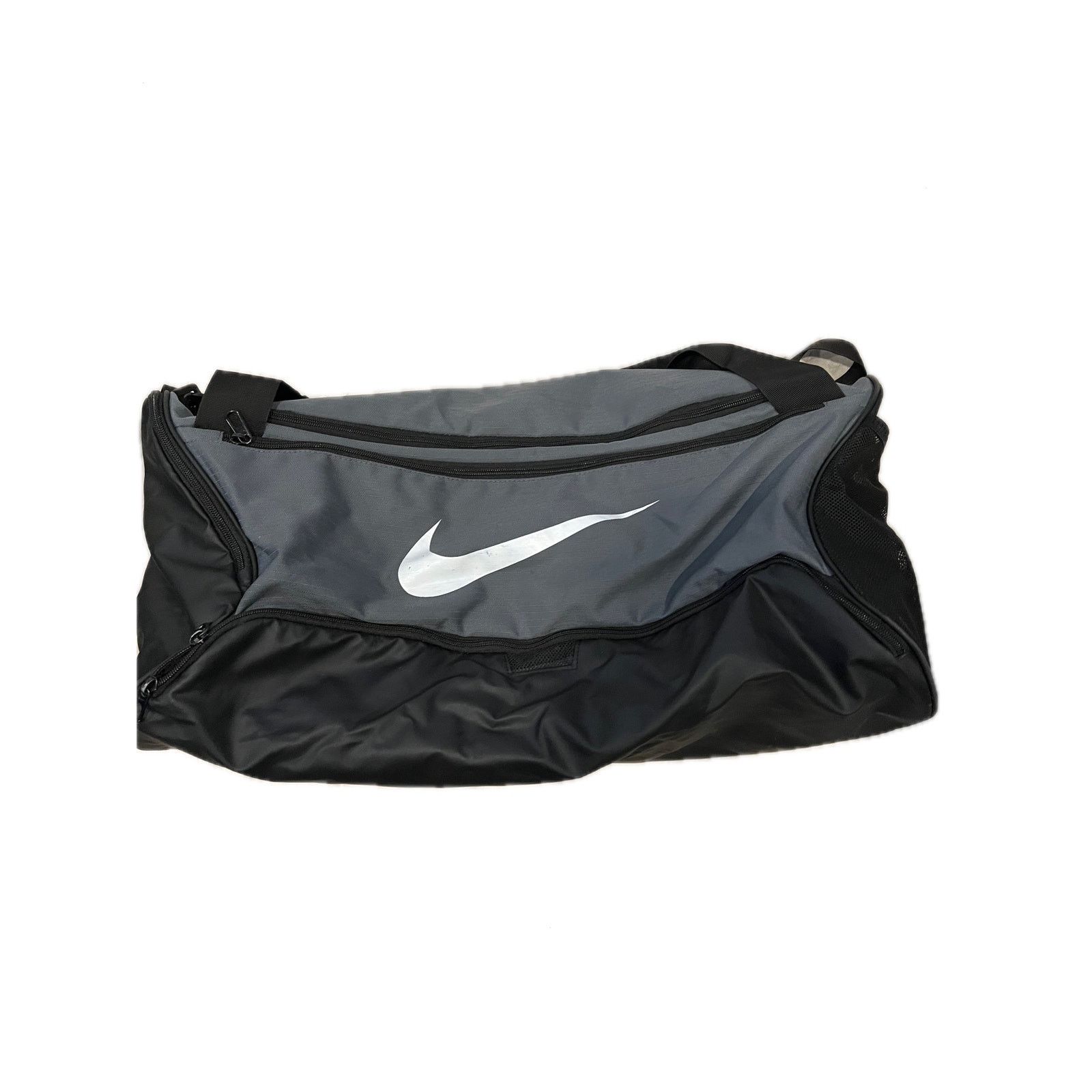 Nike Nike Brasilia 9.5 Gray Black Medium 60L Duffel Gym Bag Size ONE SIZE - 1 Thumbnail