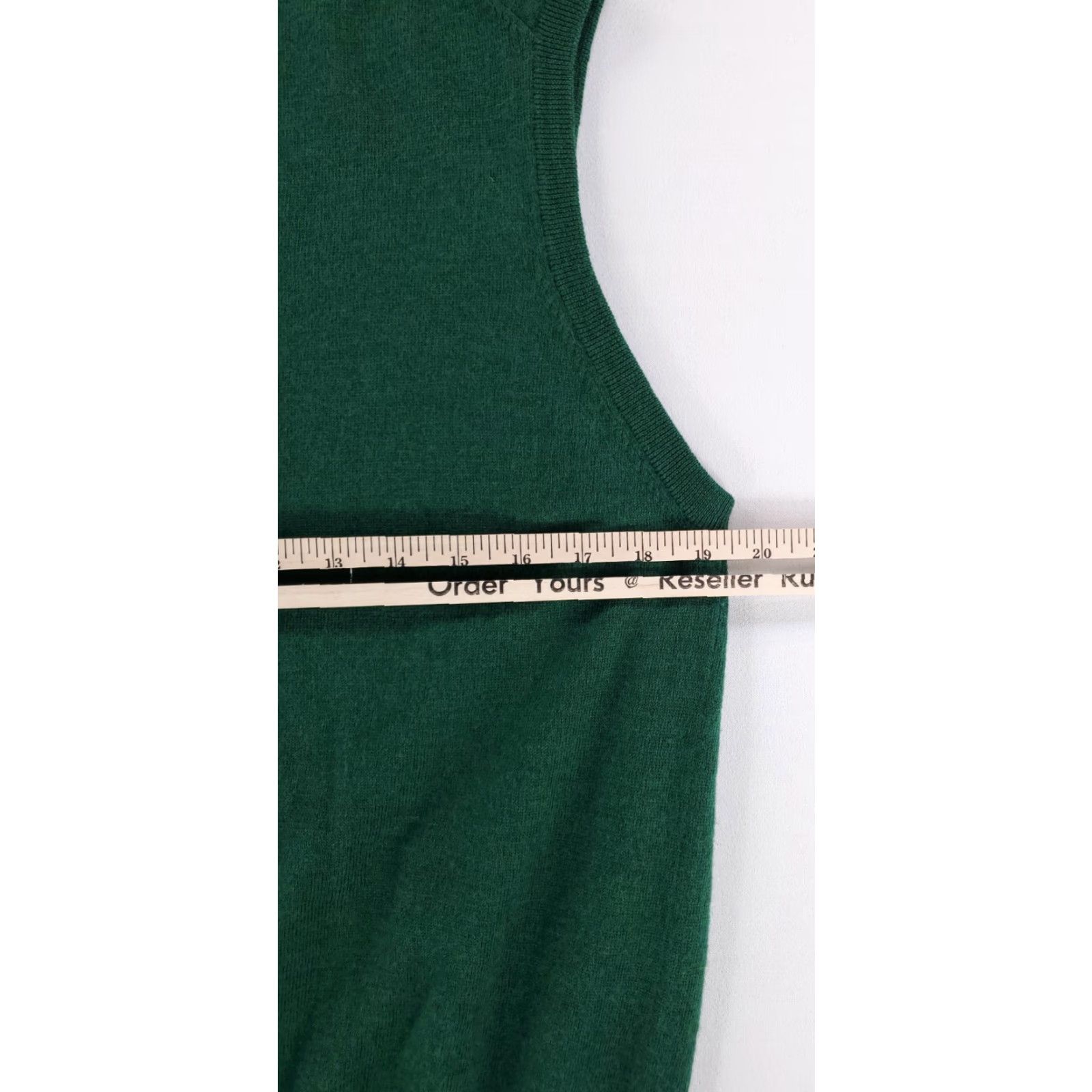 Peter Millar Peter Millar Sweater Vest 1/4 100% Merino Wool Green Mens XL Size US XL / EU 56 / 4 - 7 Thumbnail