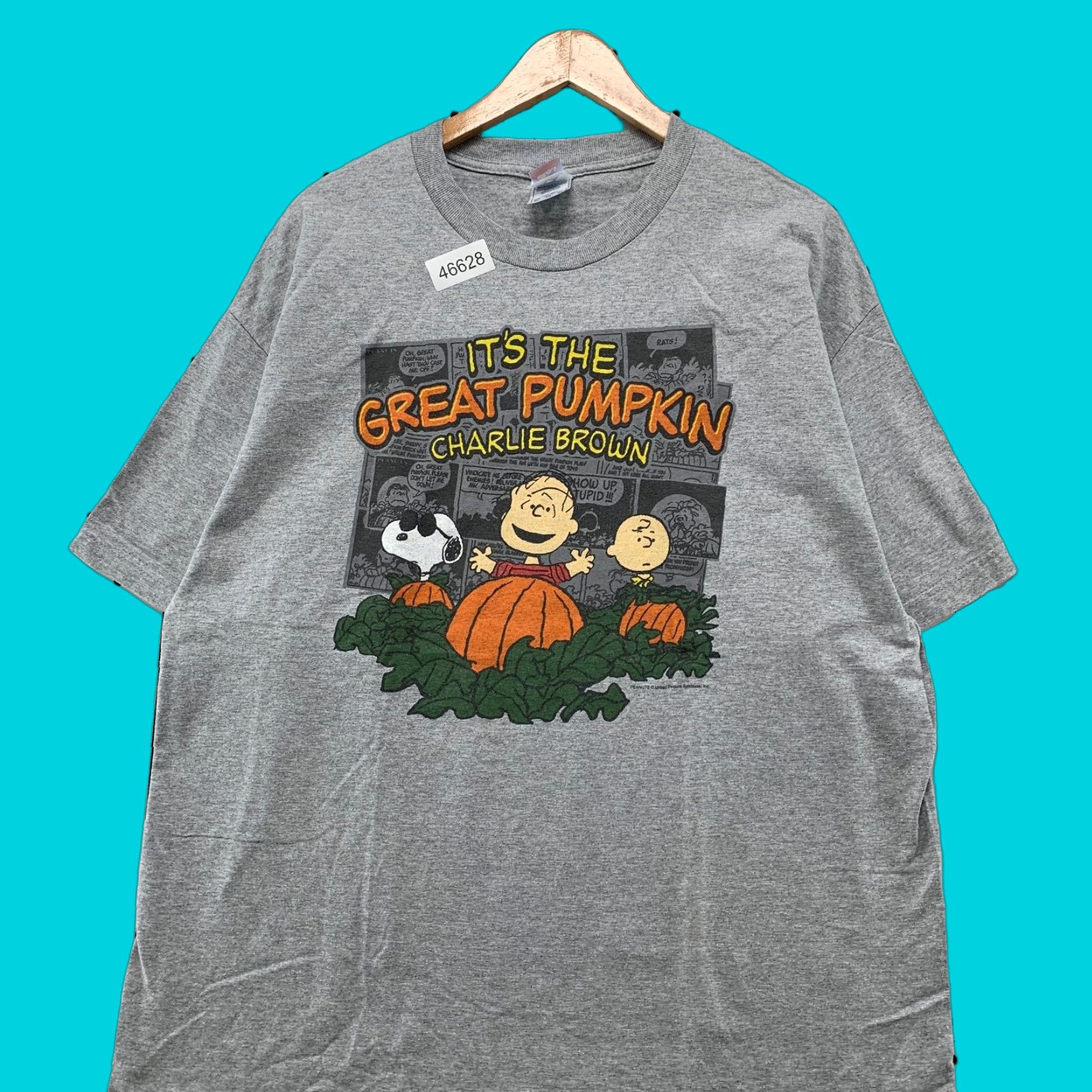 Peanuts VINTAGE Peanuts Halloween Shirt Mens XL Gray Charlie Brown Snoopy | Peanuts Shirt | Halloween | Gray | XL | Mens | Vintage Size US XL / EU 56 / 4 - 1 Thumbnail