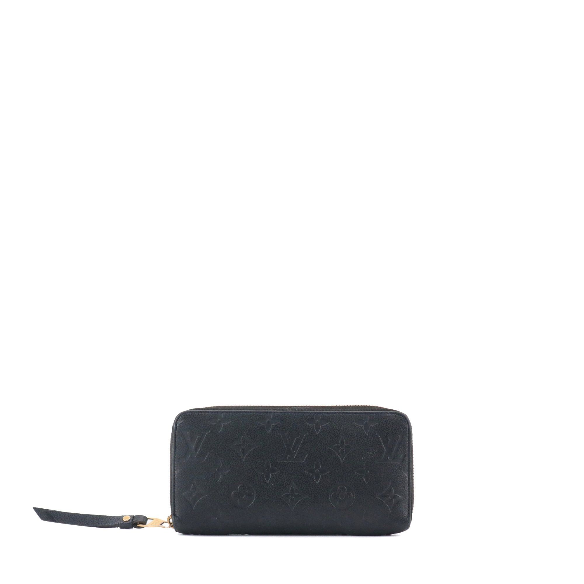Louis Vuitton LOUIS VUITTON - Louis Vuitton Zippy wallet in navy blue imprint leather Size ONE SIZE - 1 Thumbnail