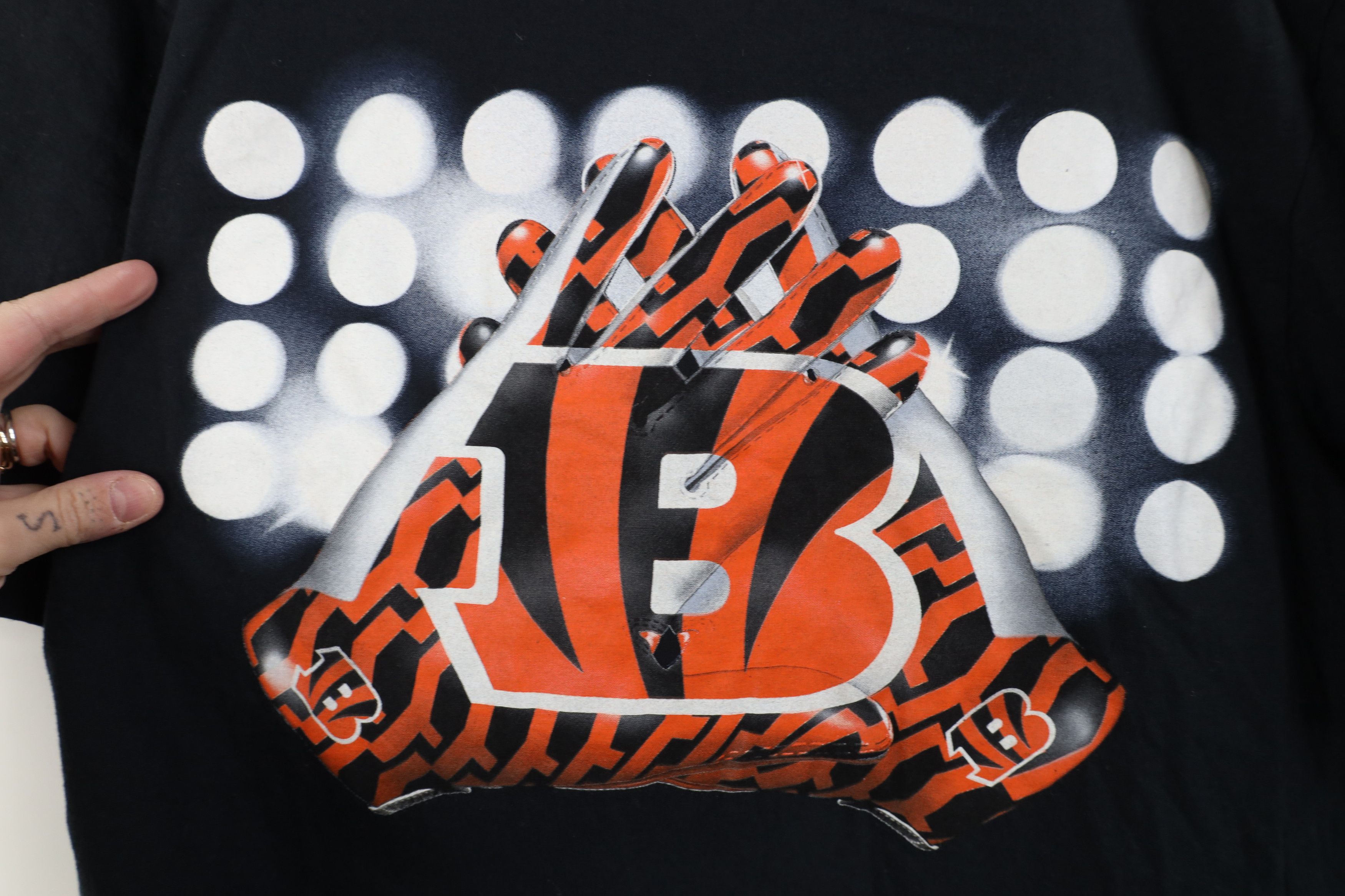 Nike Nike Gloves Cincinnati Bengals Football T-Shirt Black Size US M / EU 48-50 / 2 - 6 Thumbnail
