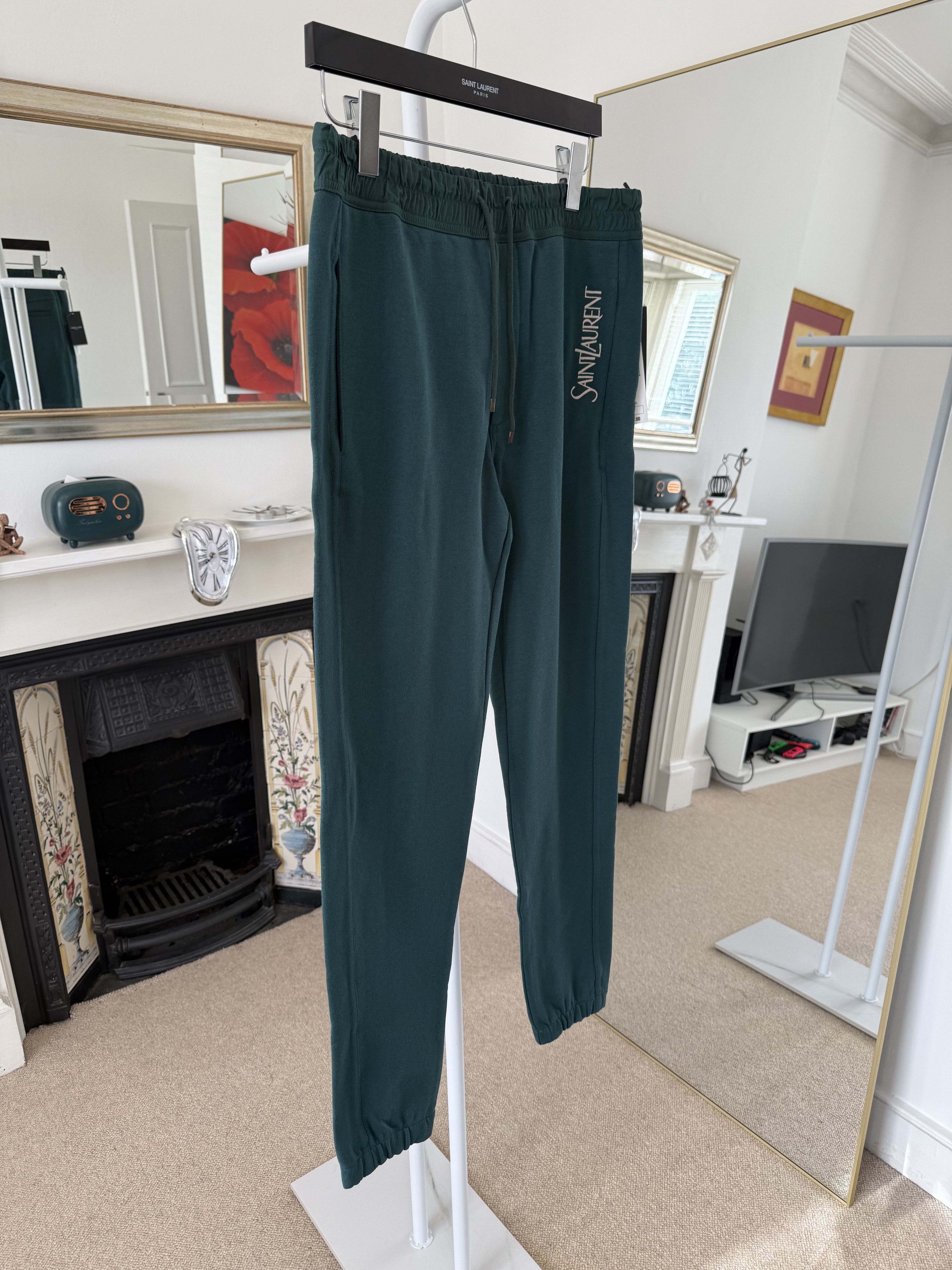 Saint Laurent Paris Saint Laurent Classic Logo Sweatpants Size US 32 / EU 48 - 10 Thumbnail