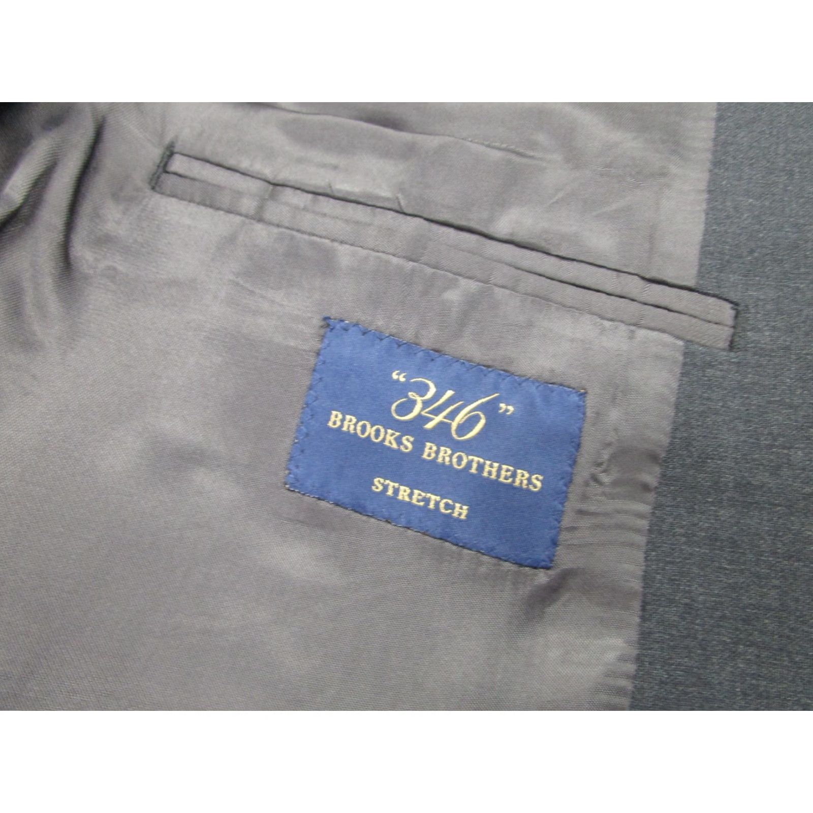 Brooks Brothers Brooks Brothers 346 Blazer Mens 43R Gray Stretch Wool Suit Jacket 2 Piece Size 46R - 7 Thumbnail