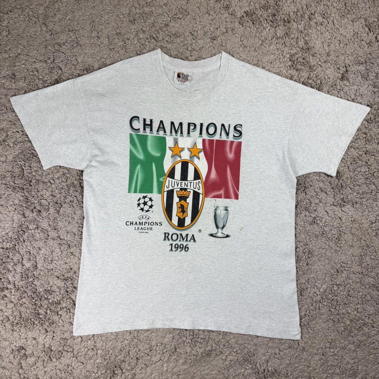 Vintage Vintage Juventus 1996 Champions UEFA League T-shirt Size US XL / EU 56 / 4 - 1 Thumbnail