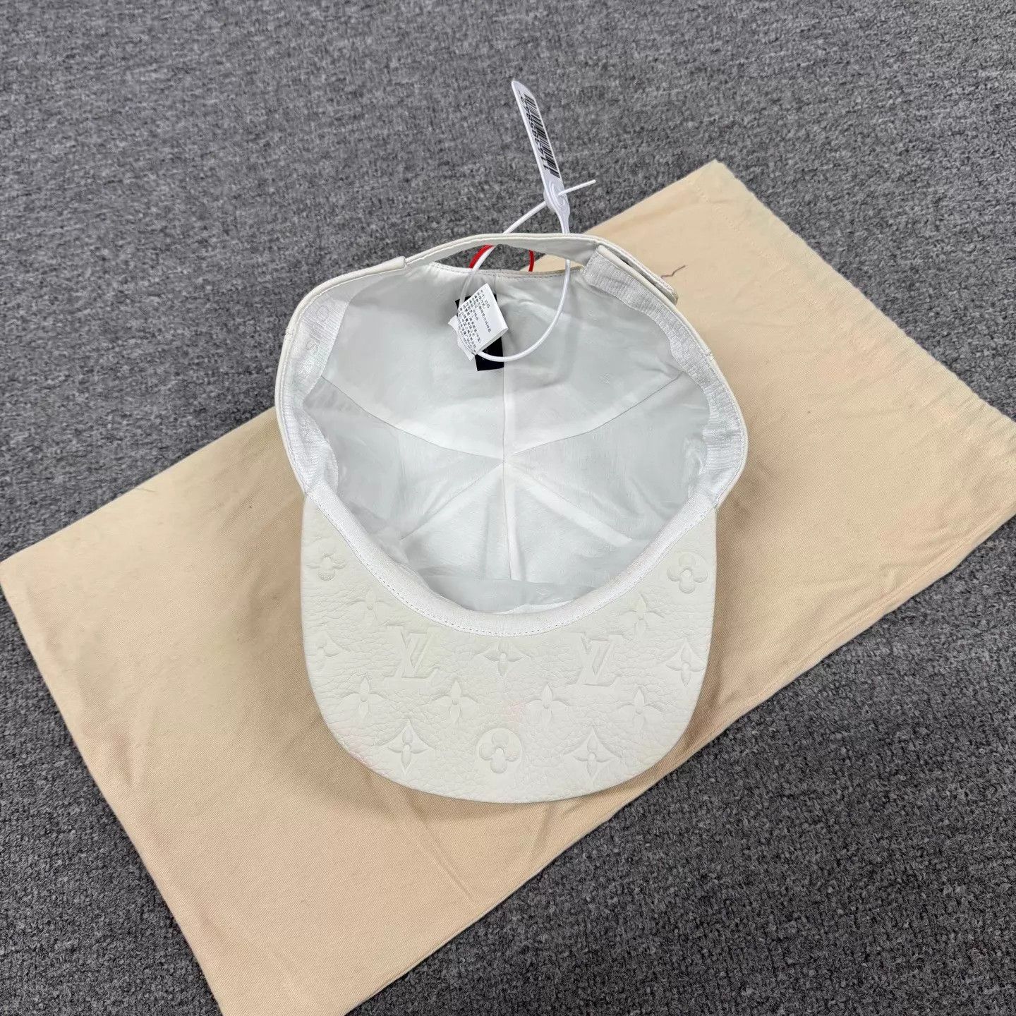 Louis Vuitton LV Monogram Embossed Leather Baseball Cap 99 New Size ONE SIZE - 4 Thumbnail