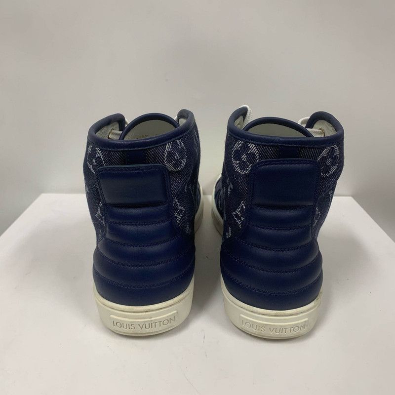 Louis Vuitton Louis Vuitton Classic Denim Lace-Up Sneakers - Size US 8 / EU 41 - 3 Thumbnail