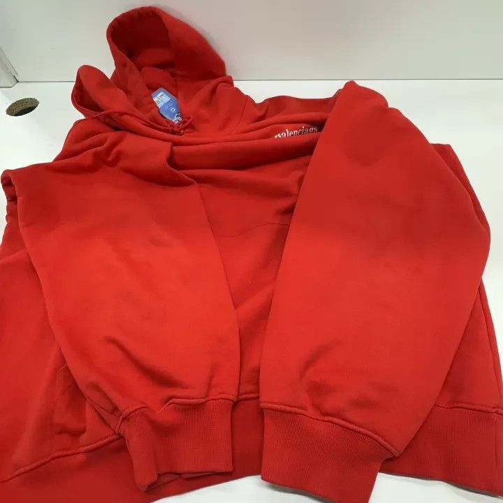 Balenciaga Balenciaga Balenciaga Red Hooded Sweatshirt -2507 Size US XL / EU 56 / 4 - 7 Thumbnail