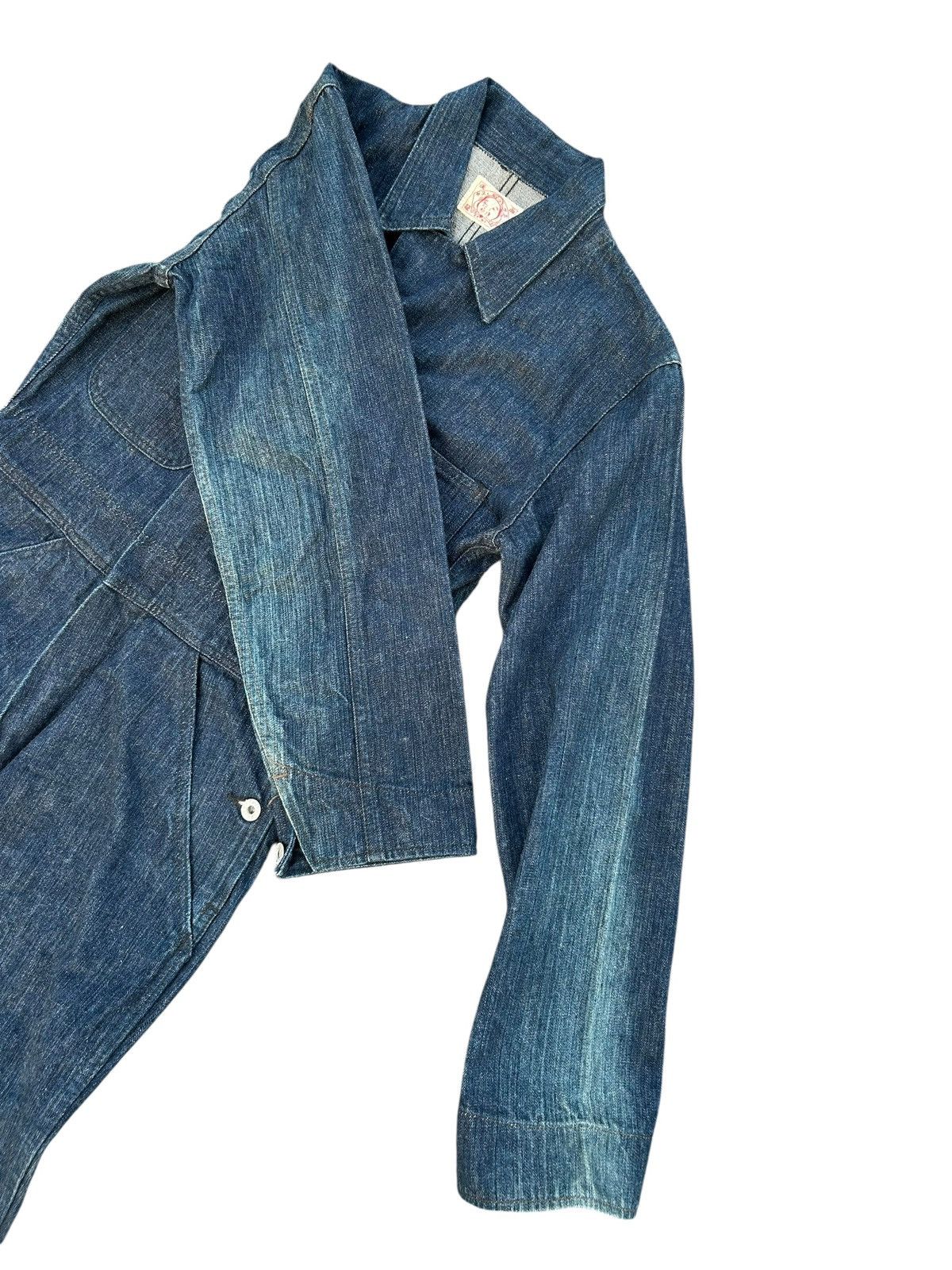 Evisu × Japanese Brand RARE!!! Vintage Evisu Japan Seagull Blue Denim Coverall Size US 38 / EU 54 - 12 Thumbnail