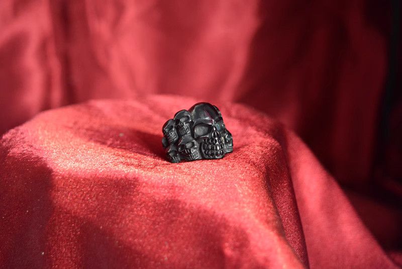 Jewelry Skull Jewelry Rings Open Size Chrome Ring (Size 7-13) Size ONE SIZE - 6 Thumbnail