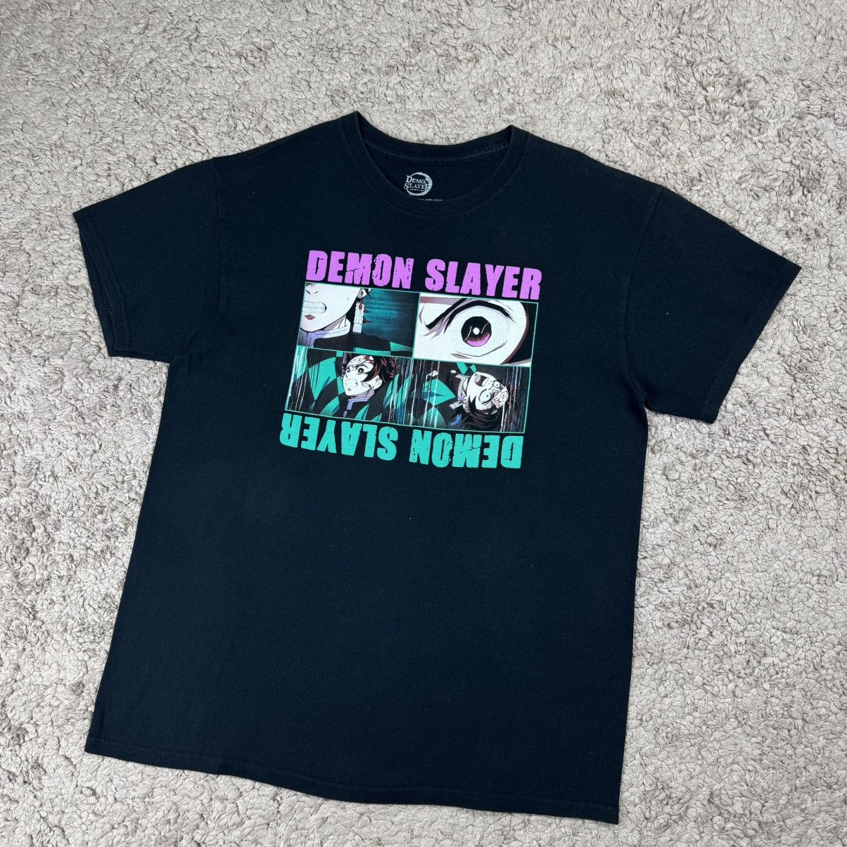 Anime Demon Slayer Graphic featuring Tanjiro Kamado T-shirt Size US L / EU 52-54 / 3 - 4 Thumbnail