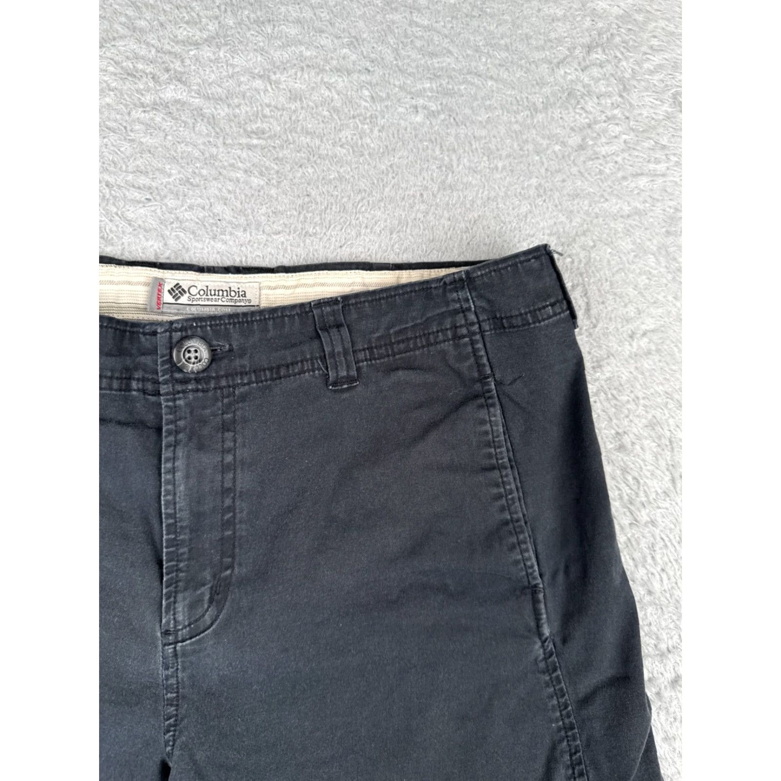 Vintage Columbia Shorts Womens 12 Black Chino Cotton Blend Vertex Hiking Camping 32x5 Size 28" / US 6 / IT 42 - 5 Thumbnail