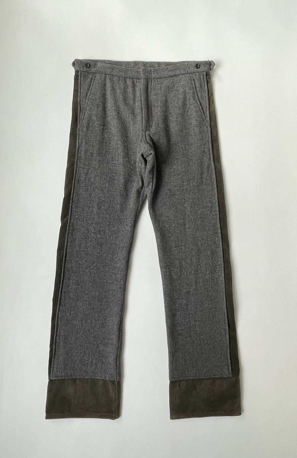 Comme des Garcons A/W 06 Velvet + Wool Panelled Trousers Size US 36 / EU 52 - 1 Thumbnail