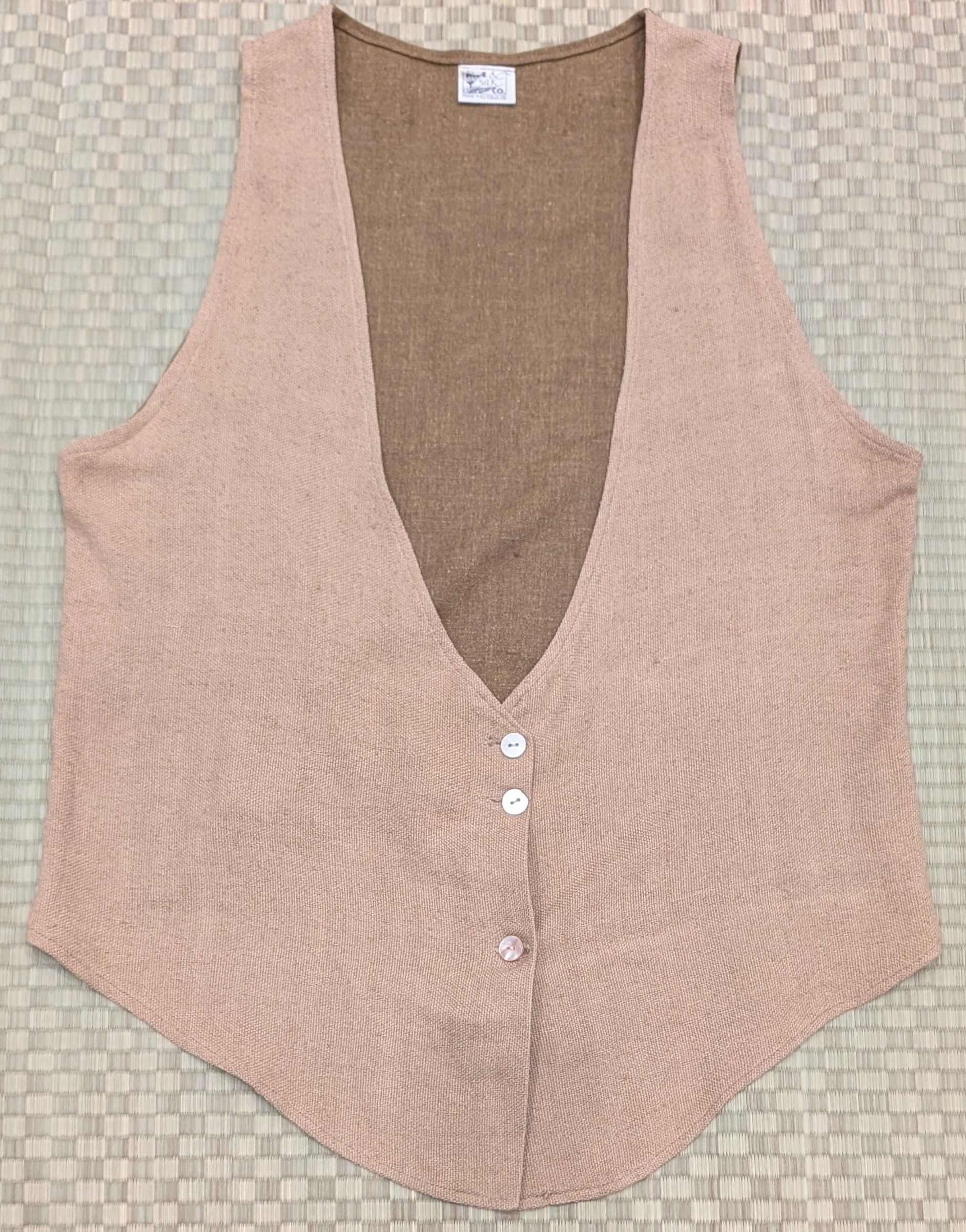 Other Hide & Silk Astoria, OR Silk Linen Vest Unisex Size Medium Size M / US 6-8 / IT 42-44 - 1 Thumbnail