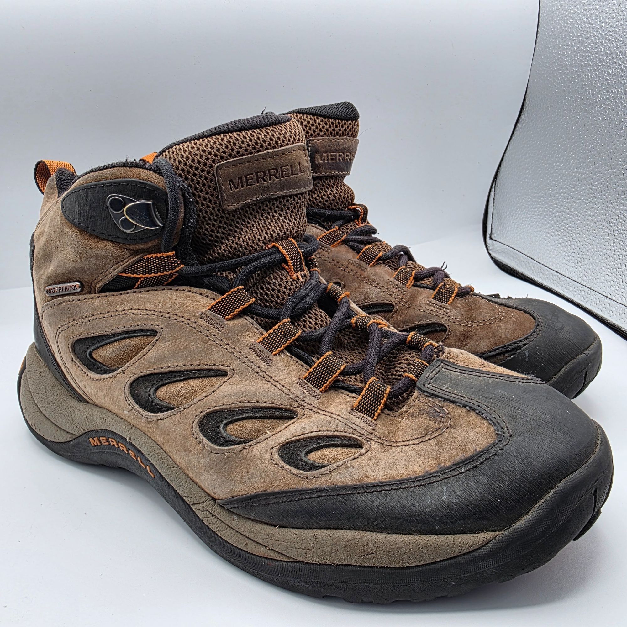 Merrell Merrell Reflex 4 Mens Size 10 Brown Mid Waterproof Hiking Bo Size US 10 / EU 43 - 1 Thumbnail