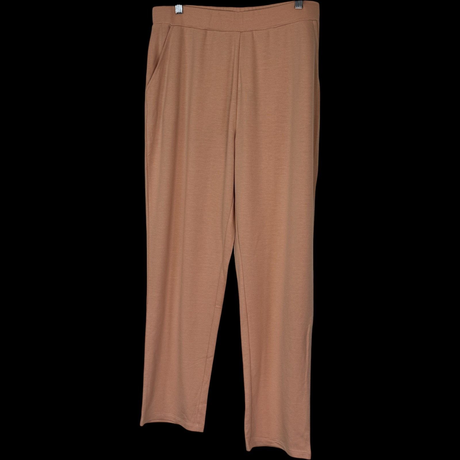 Other Eaze Wear by Antthony Pull On Pants XL Peach Stretch KnitNWT Size 31" - 2 Thumbnail