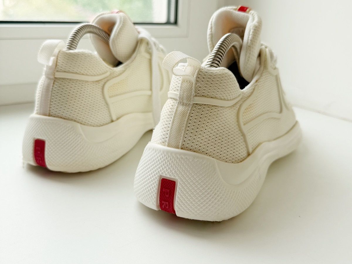 Prada Prada American Cup Men White Lightweight Sneakers 41 Italy Size US 8 / EU 41 - 7 Thumbnail