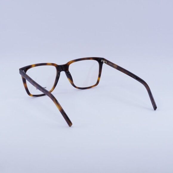 Saint Laurent Paris Saint Laurent SL717 SLIM 003 Eyeglasses Havana 54mm Square Size ONE SIZE - 3 Thumbnail