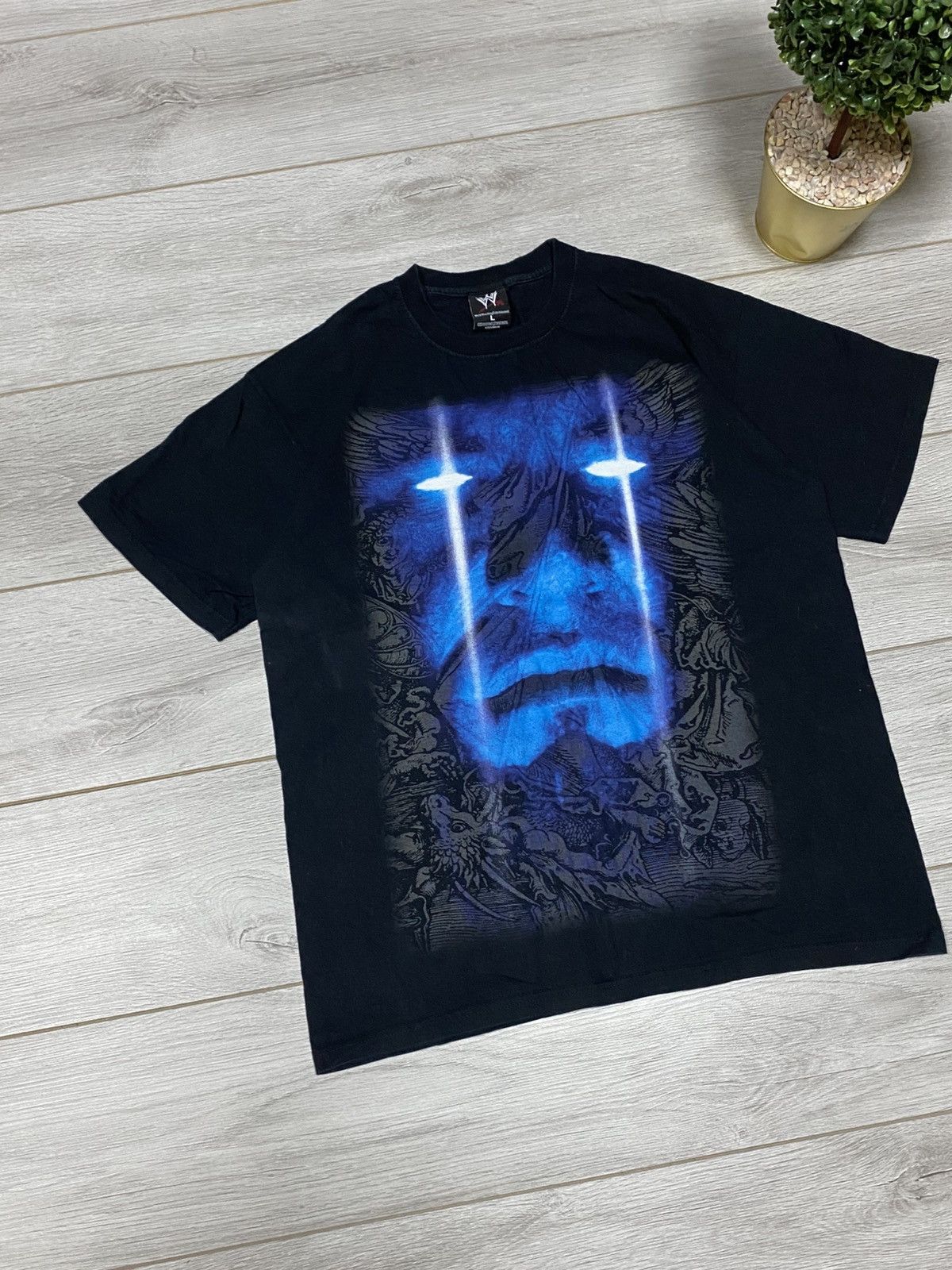 WWE The undertaker 2005 eternal phenom wrestling overprint Tee Size US L / EU 52-54 / 3 - 5 Thumbnail