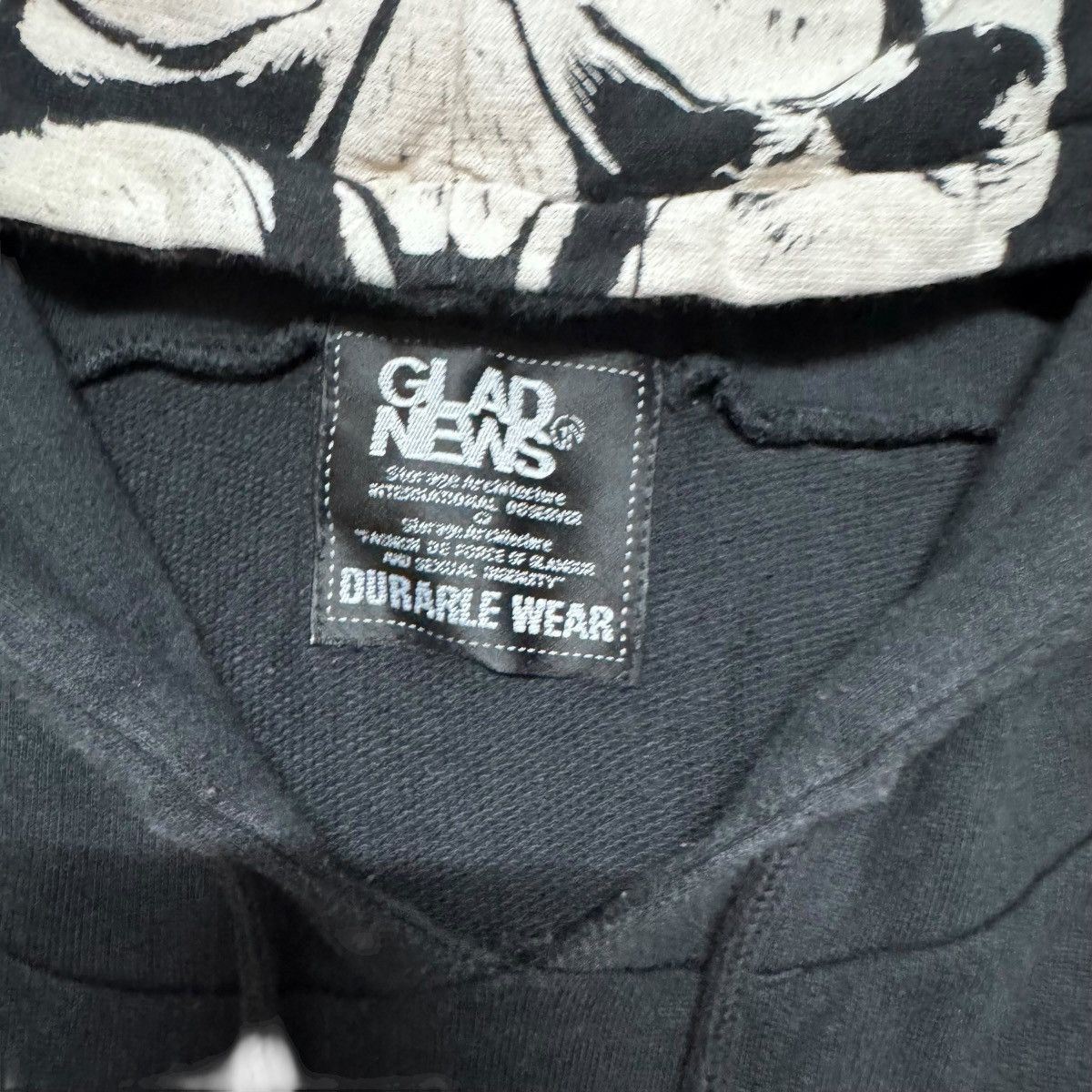 Le Grande Bleu (L.G.B.) GLAD NEWS Mohawk Hoodie Rock Skull Size US M / EU 48-50 / 2 - 15 Thumbnail
