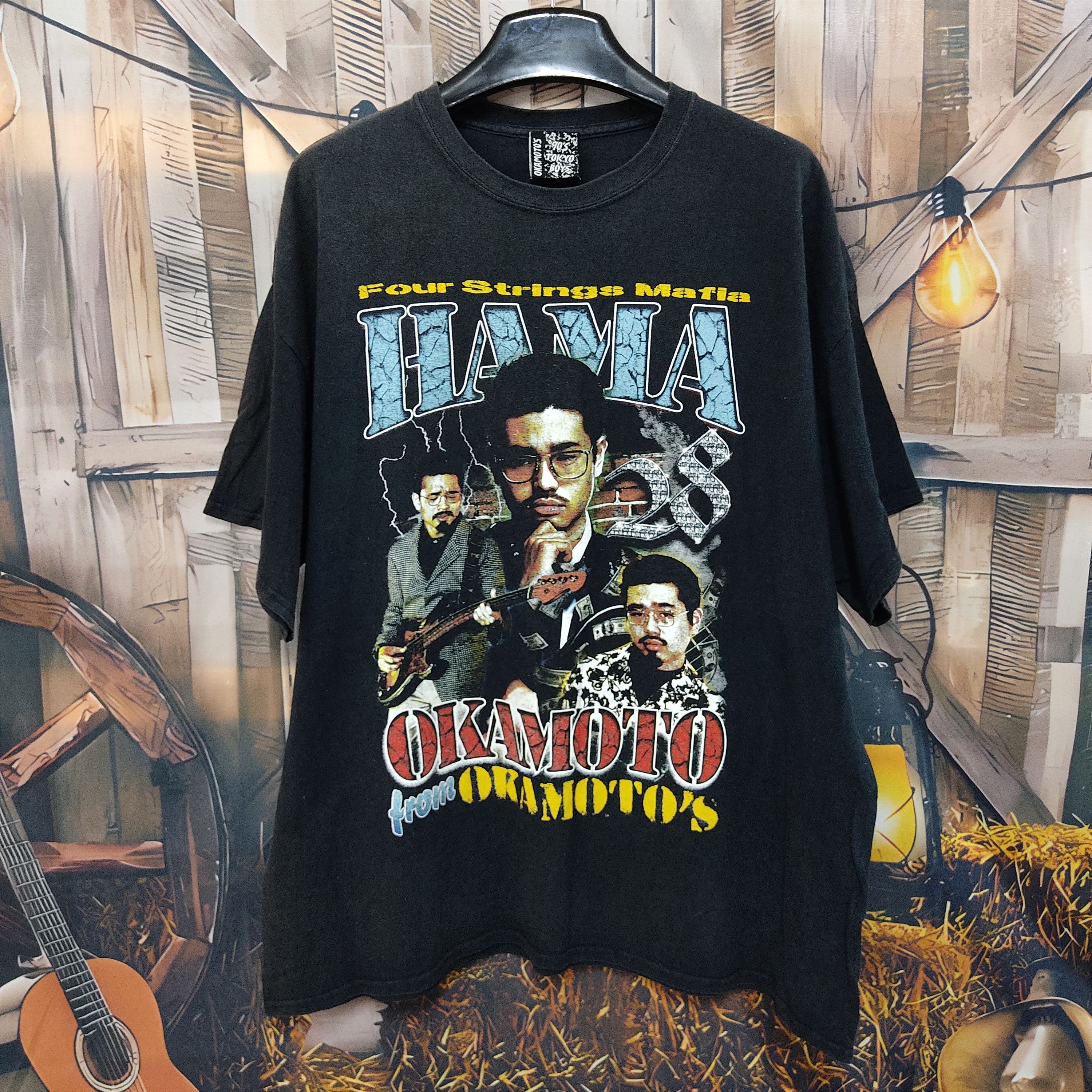 Band Tees Vtg Big Print HAMA OKAMOTO Four Strings Mafia T-shirt Size US XL / EU 56 / 4 - 1 Thumbnail