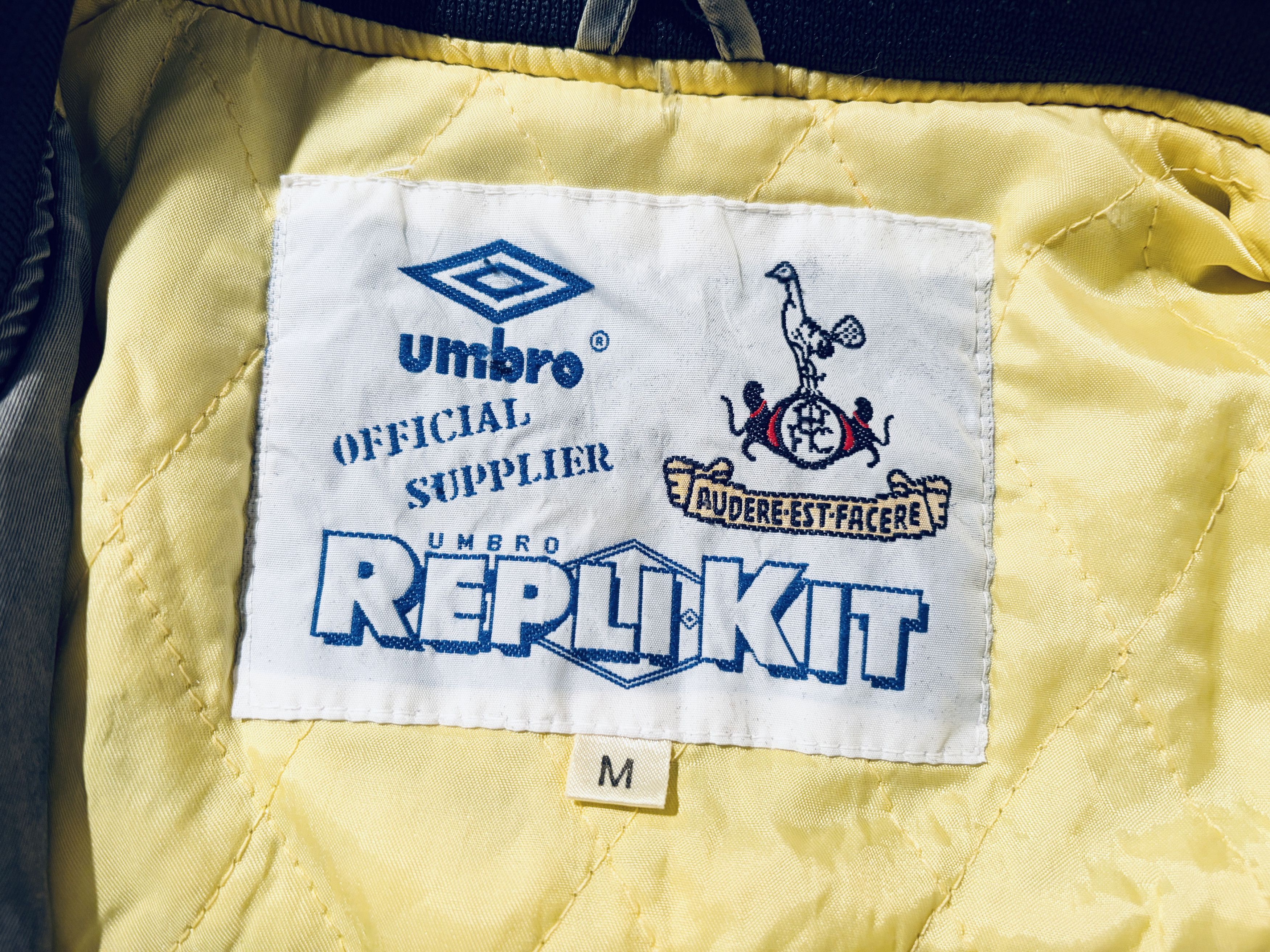 Umbro Tottenham Hotspur Bomber Jacket 1990 - 1992 Spurs Size US M / EU 48-50 / 2 - 8 Thumbnail