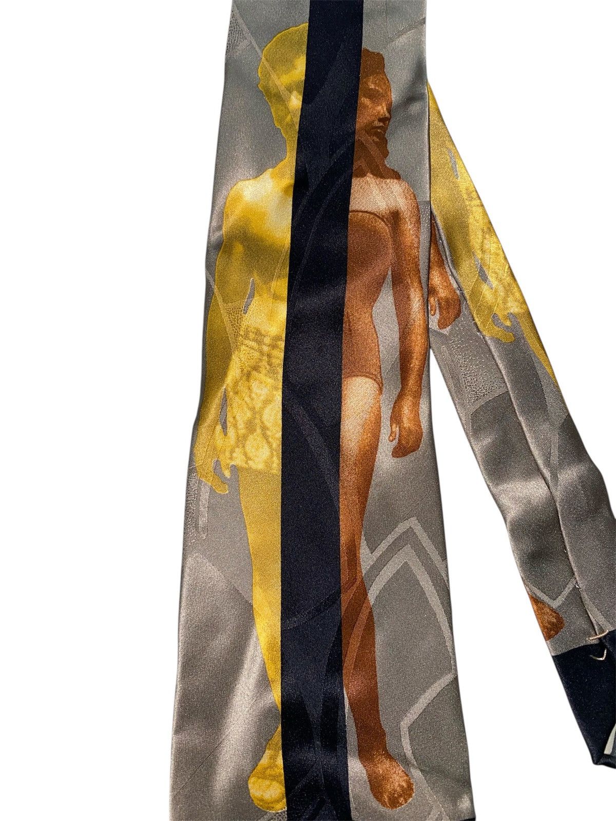 Jean Paul Gaultier Vtg Jean Paul Gaultier statue silk neck tie Size ONE SIZE - 3 Thumbnail