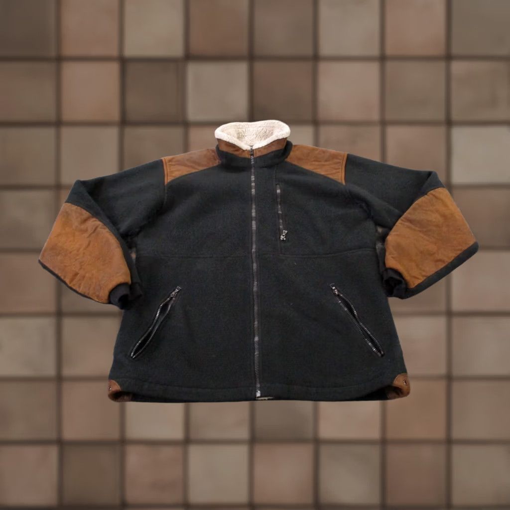 Vintage Kuhl Jacket Mens S Black Fleece Faux Leather Hiking Sweater Outdoors Alpenwurxs Size US S / EU 44-46 / 1 - 1 Thumbnail