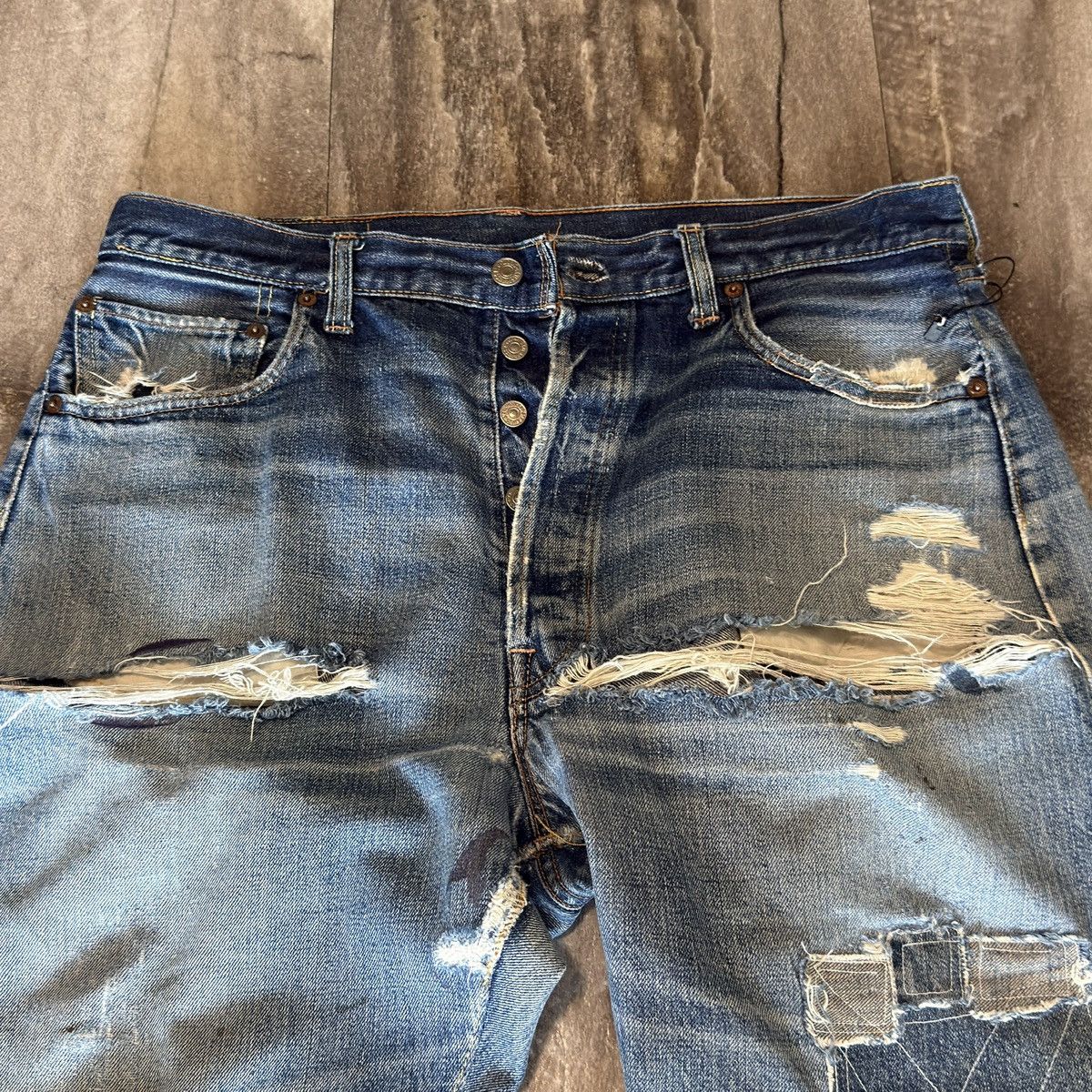 Levi's vintage levis 501 xx big e redline Size US 34 / EU 50 - 2 Thumbnail
