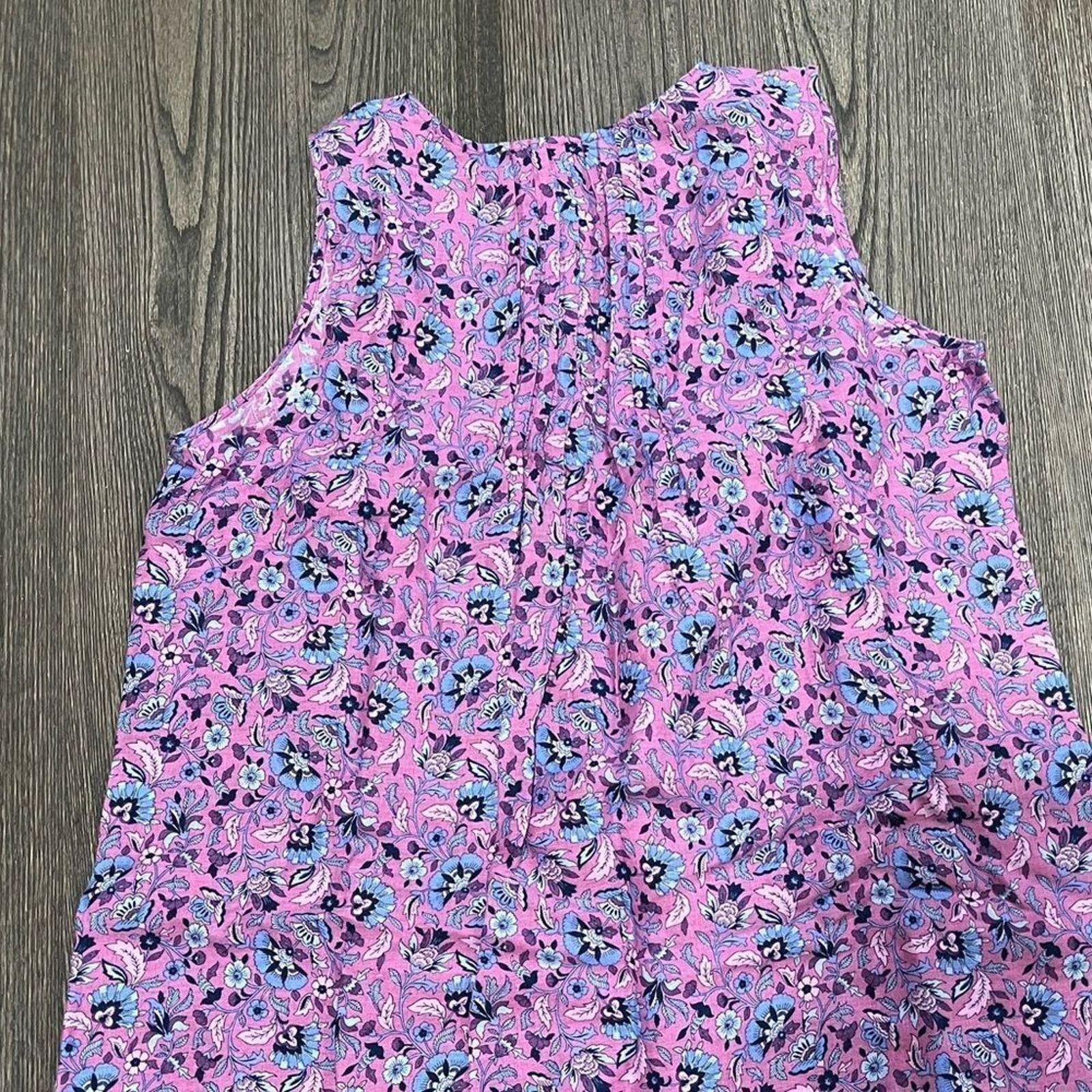Vintage J. Jill Womens Small Shift Dress Print Split V-Neck Sz S Size S / US 4 / IT 40 - 8 Thumbnail