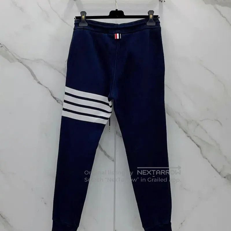 Thom Browne Thom Browne Blue Cotton Casual Pants . Size 27" / US 4 / IT 40 - 2 Thumbnail