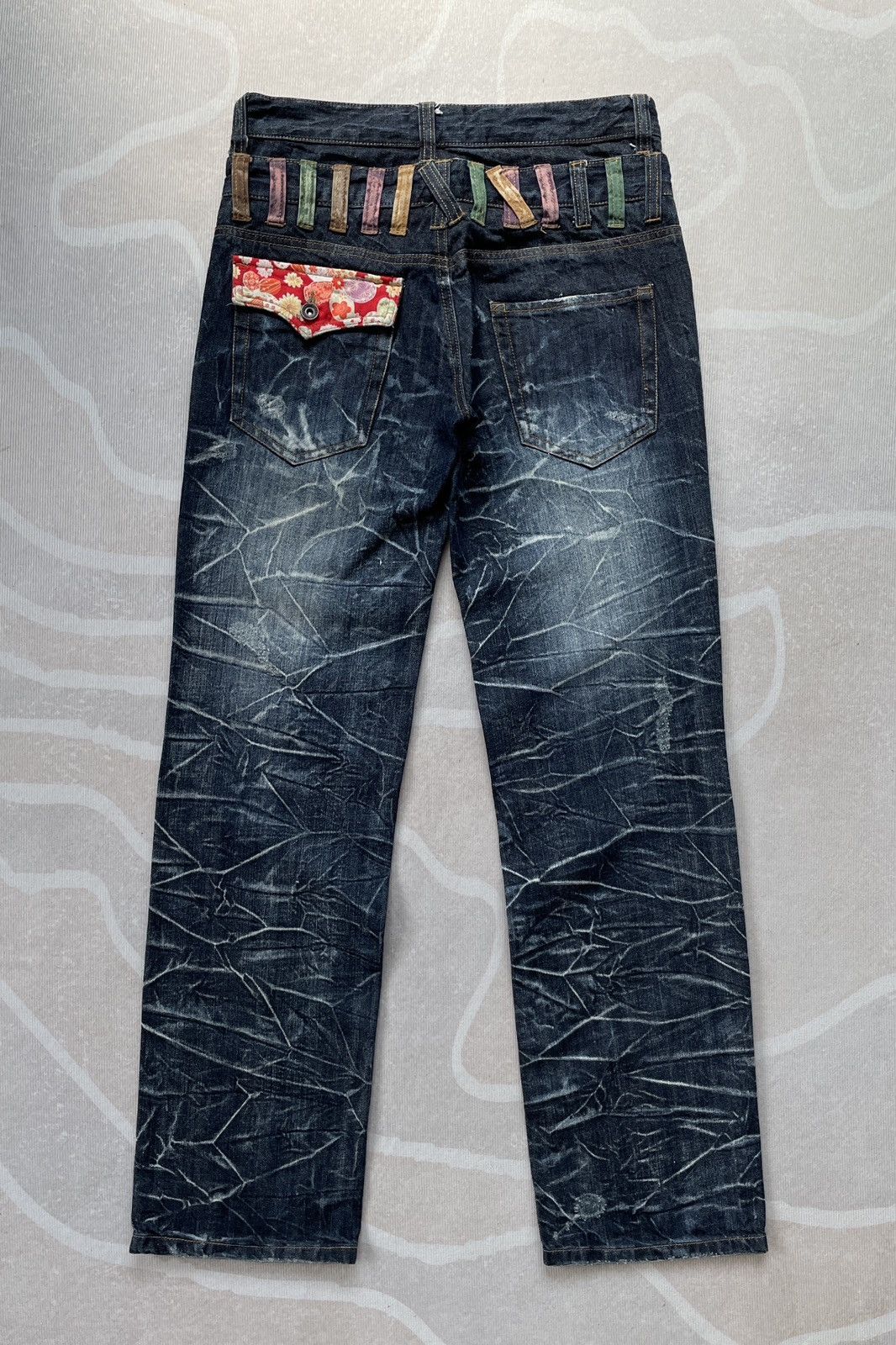 Japanese Brand × Tornado Mart Nylaus Double Waist Design Like Tornado Mart (P88) Size US 31 - 2 Thumbnail