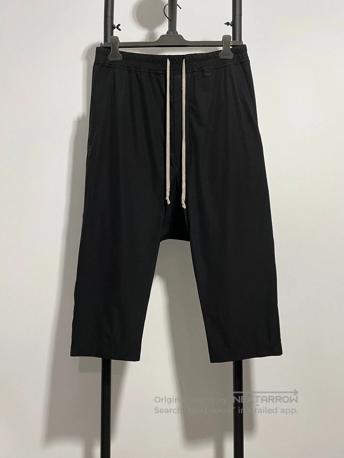 Rick Owens rick owens black cropped pants 52 size. Size US 42 / EU 58 - 1 Thumbnail