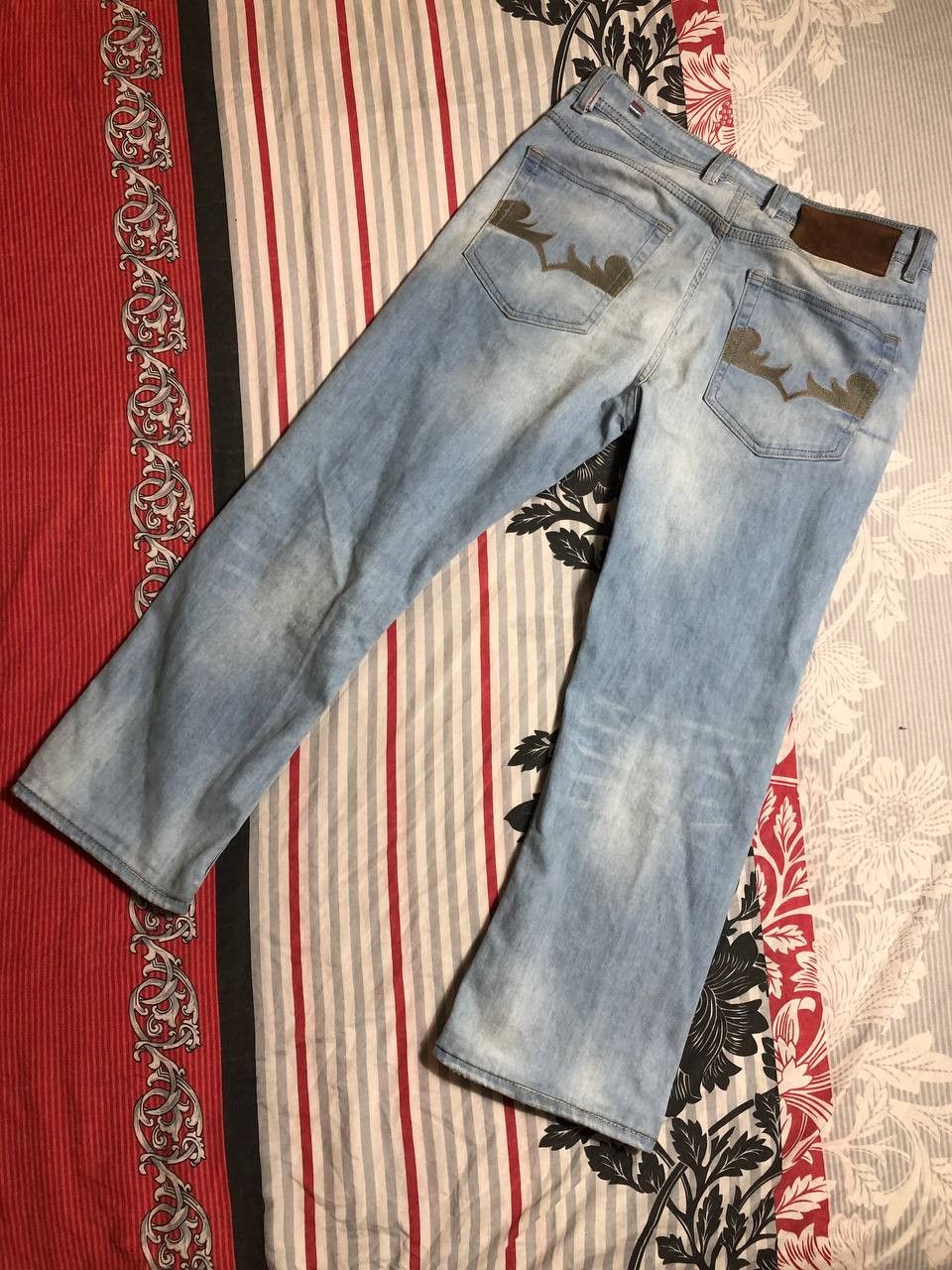 Diesel × Vintage Vintage Y2K Diesel Washed Distressed Denim Jeans Slim Size US 34 / EU 50 - 16 Thumbnail