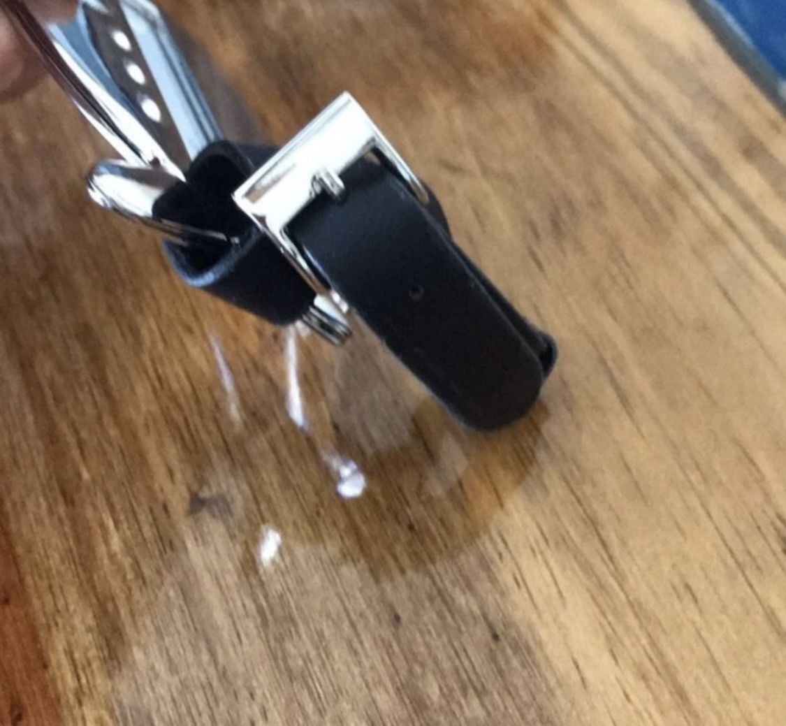 Vintage VINTAGE SILVER AIRPLANE LUGGAGE TAG WITH LEATHER STRAP Size ONE SIZE - 5 Thumbnail