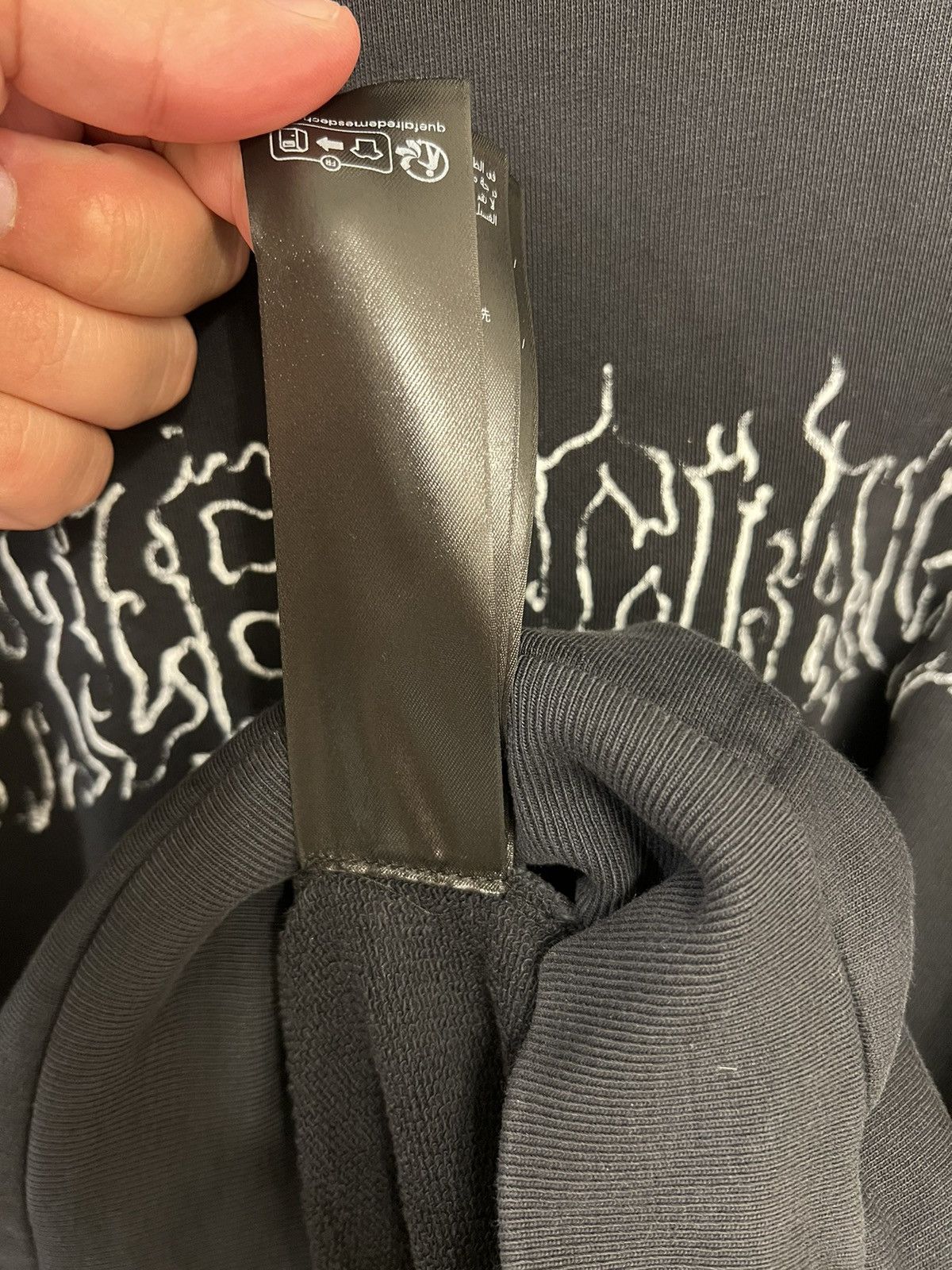 Balenciaga Balenciaga DIY Metal/Dark Wave Hoodie Size US XXL / EU 58 / 5 - 4 Thumbnail