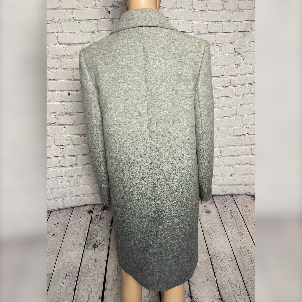 Theory NWT New $645 Theory Mid Grey Multi Calden Wool Coat Size S Size S / US 4 / IT 40 - 4 Thumbnail