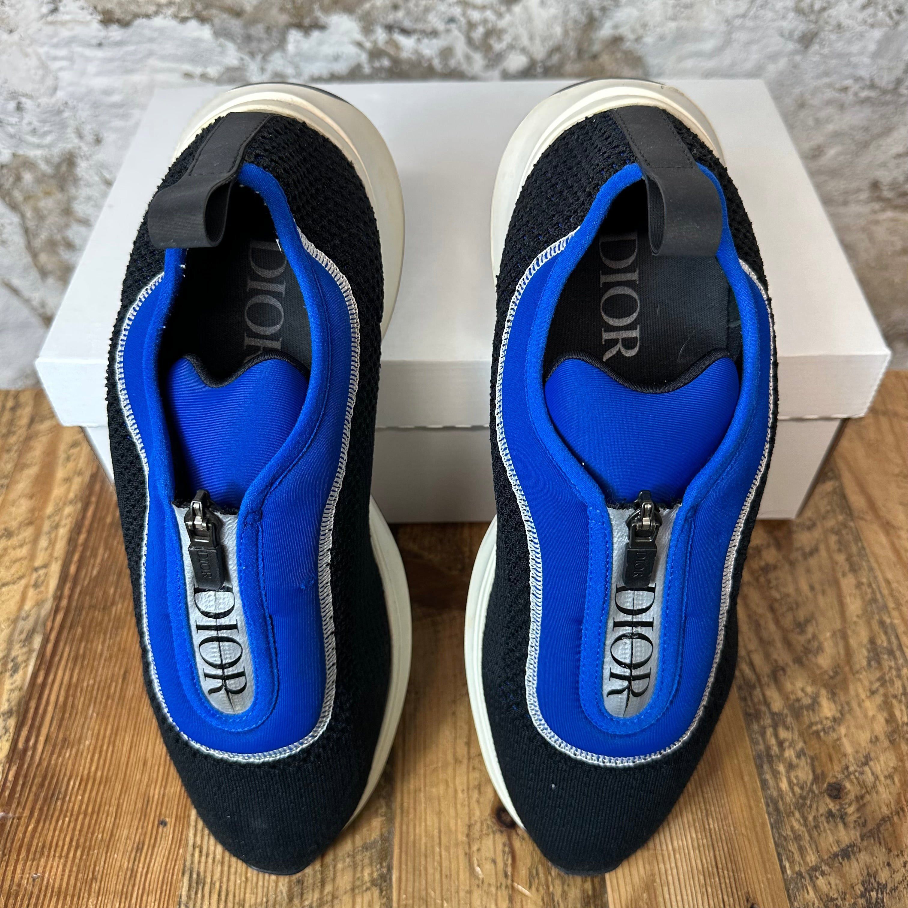 Dior Dior B25 Blue Black White Zipper Sneaker Sz 9 (42) Size US 9 / EU 42 - 4 Thumbnail