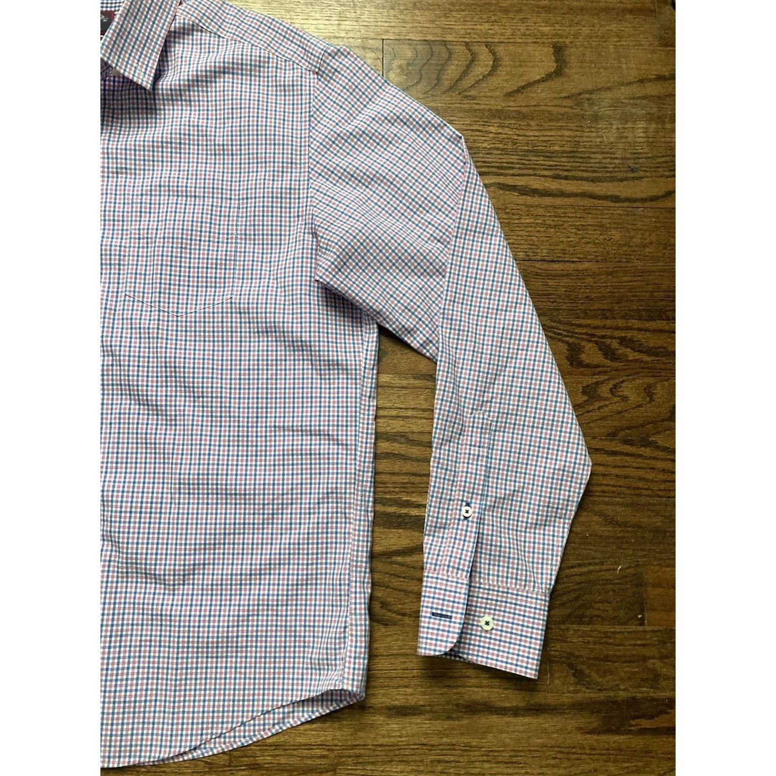 UNTUCKit UNTUCKit Shirt Mens Large Wrinkle Free Button Down Monroeville Dress Casual Multicolor Cotton Long Sleeve Slim Button-Up Collar-Down Mens Regular L Size US L / EU 52-54 / 3 - 3 Thumbnail