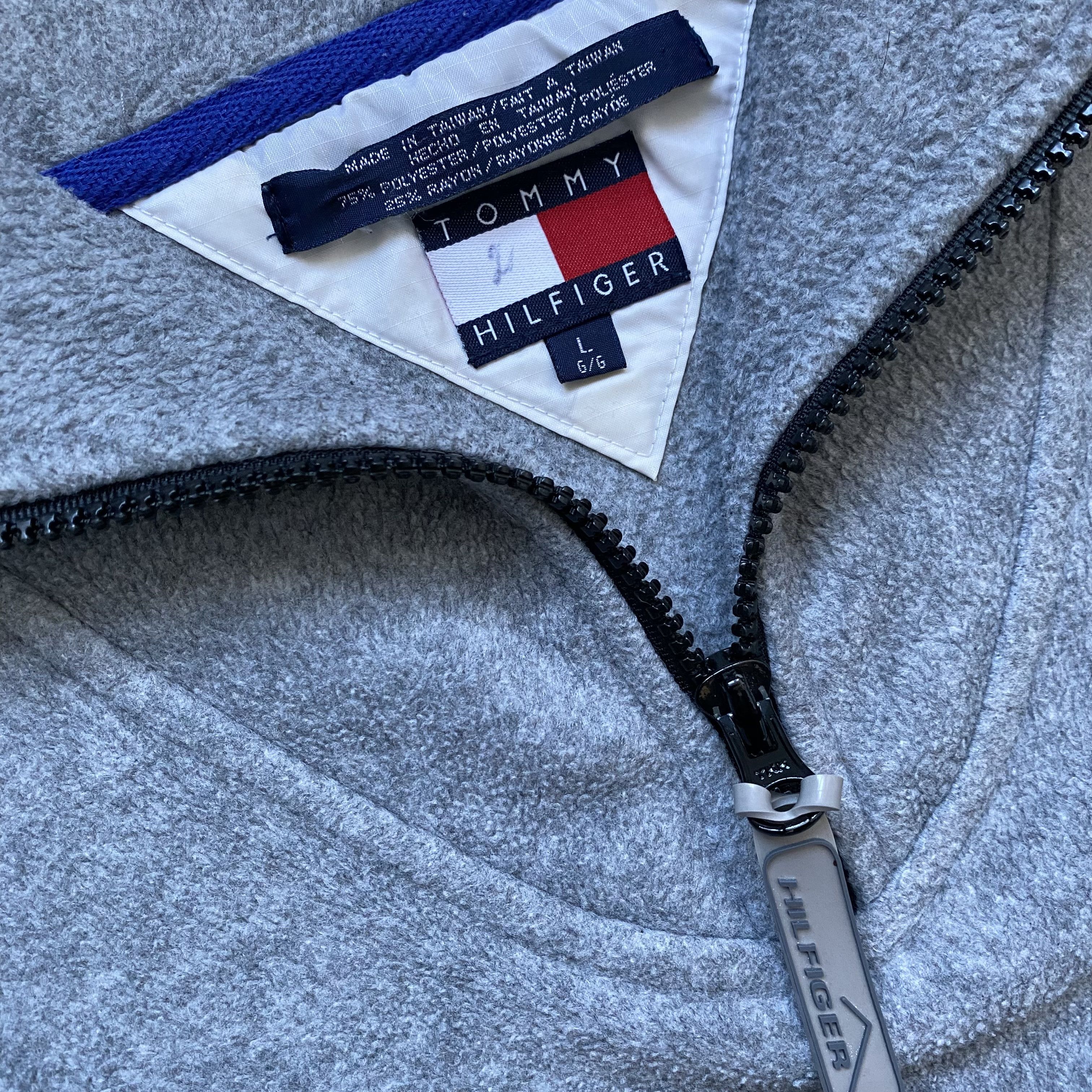 Tommy Hilfiger Vintage 90s Tommy Hilfiger Outdoors Zip Boxy Fleece sweater Size US L / EU 52-54 / 3 - 5 Thumbnail