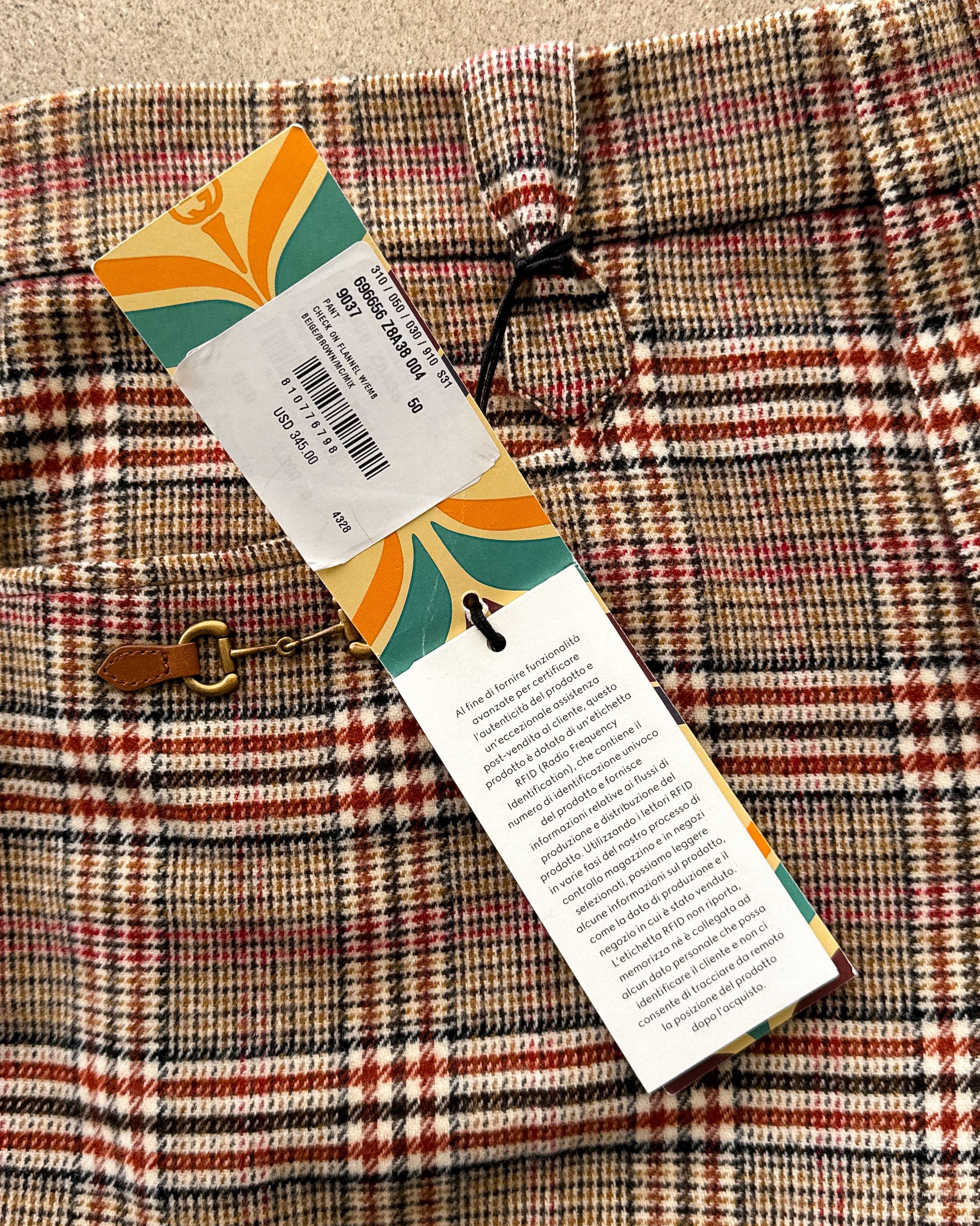 Adidas × Gucci Gucci x Adidas Check Plaid Wool Horsebit Trouser Size 50 Size US 34 / EU 50 - 3 Thumbnail