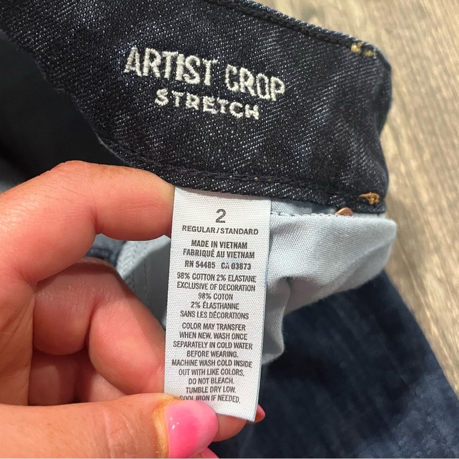 American Eagle Outfitters American Eagle Artist Crop Jeans Low Rise Pockets Stretch 2 Size 26" / US 2 / IT 38 - 8 Thumbnail