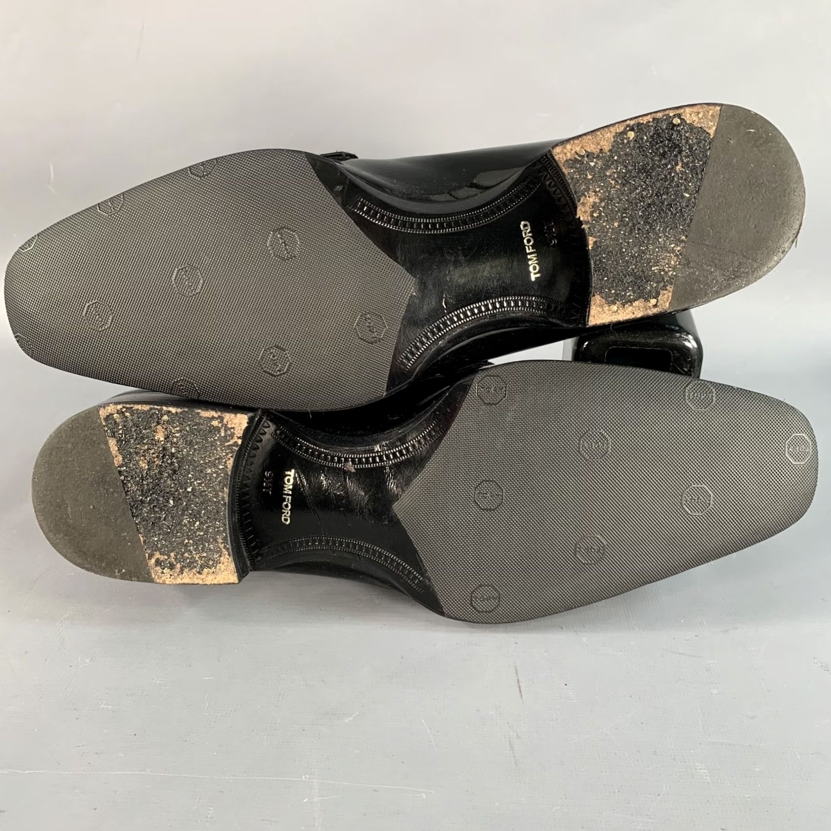 Tom Ford TOM FORD Slip On Mens Black Size Nero Patent Leather Grosgrain Trim Loafers Size US 11 / EU 44 - 6 Thumbnail